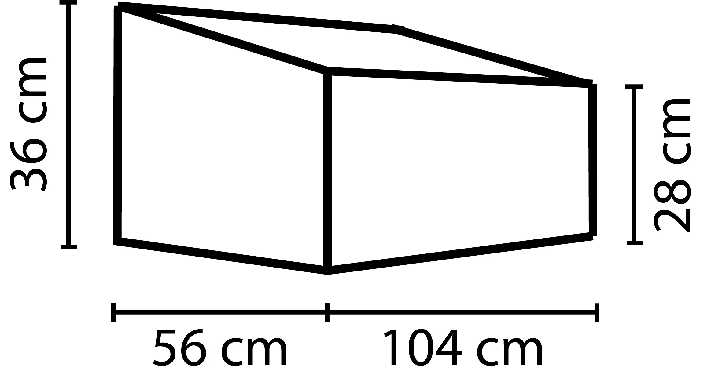 Pergart Frühbeet Feronia 56 x 104 cm