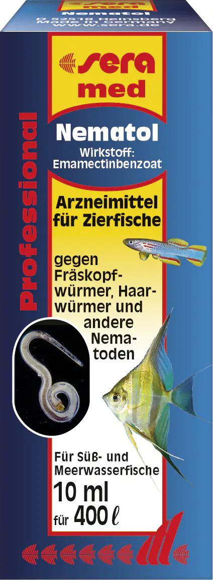 Sera med Arzneimittel für Fische Professional Nematol 10 ml