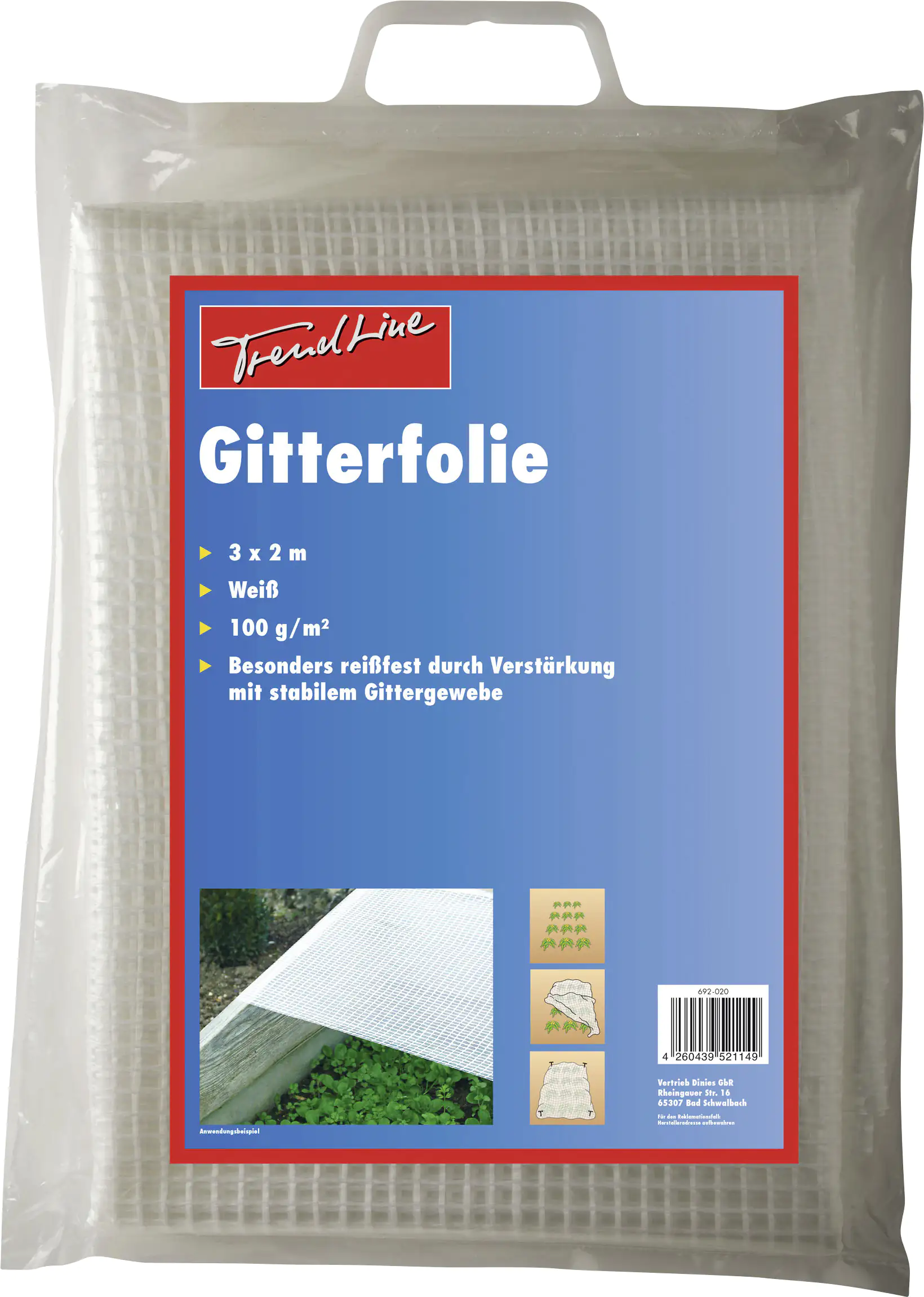 TrendLine Gitterfolie 3 x 2 m