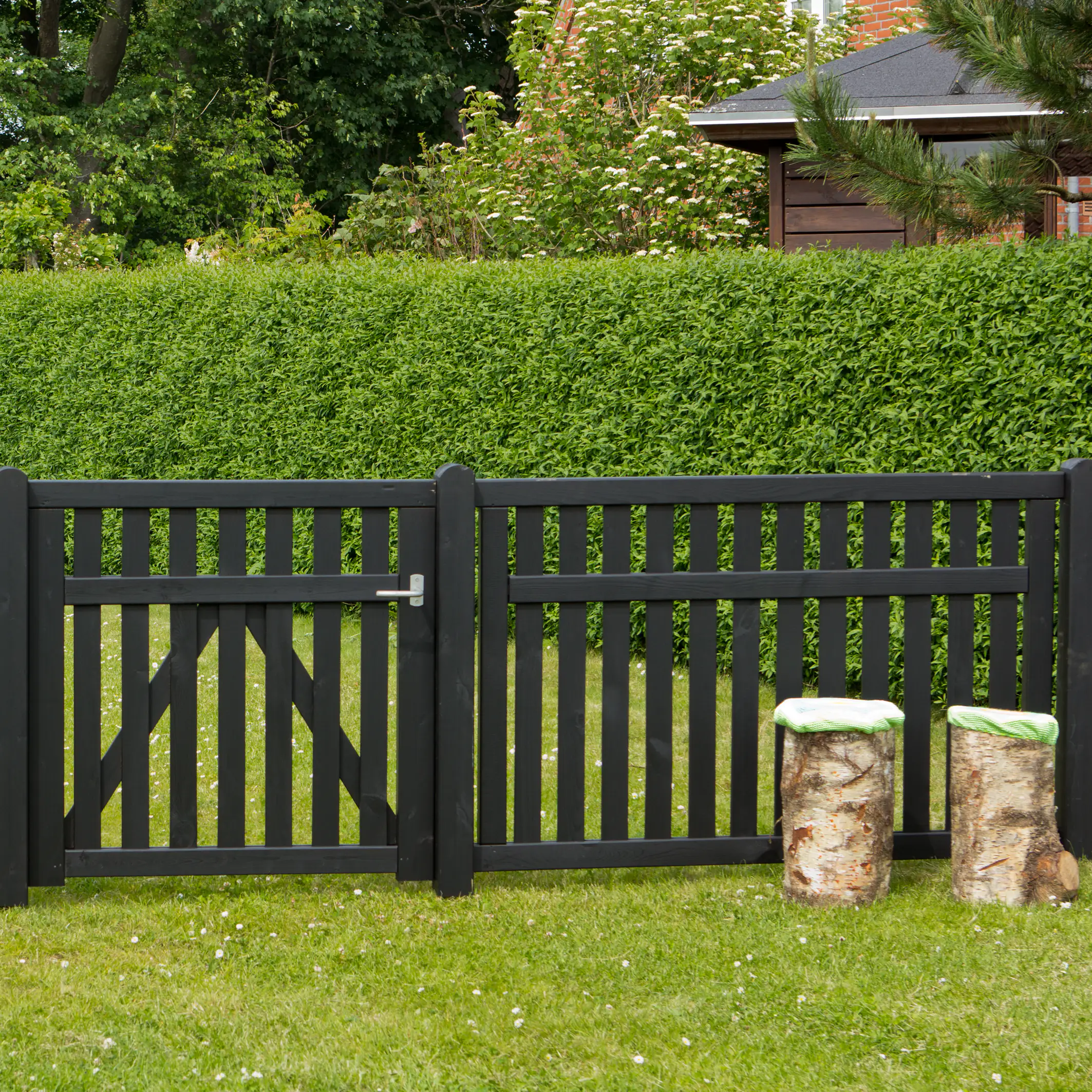 Plus Zaun Country 150 x 96 cm schwarz Plus Zaun Country 150 x 96 cm schwarz