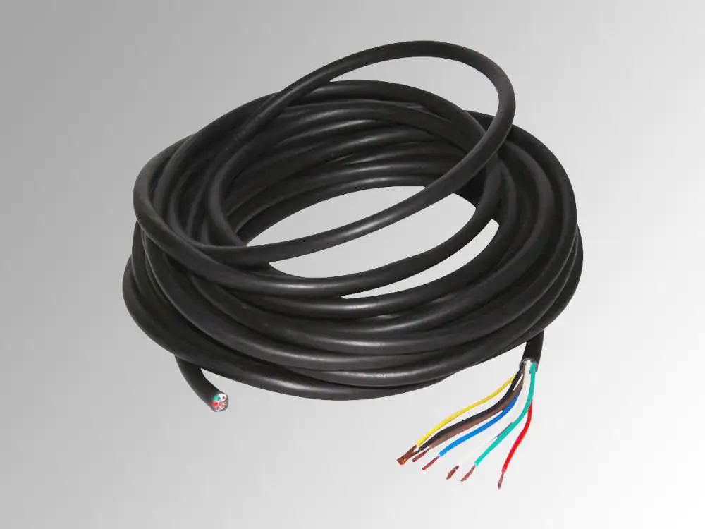 LAS Versorgungskabel 10m mit offenen Kabelenden, 7 Adern