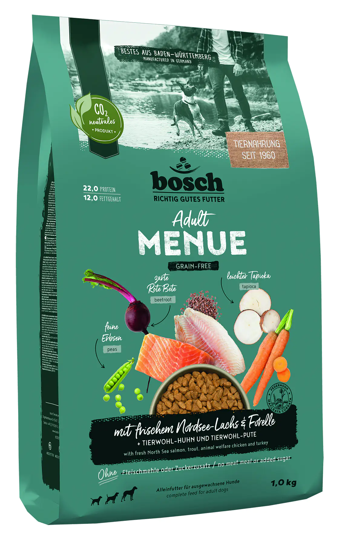 Bosch Menue Adult Hundetrockenfutter Lachs 1 kg