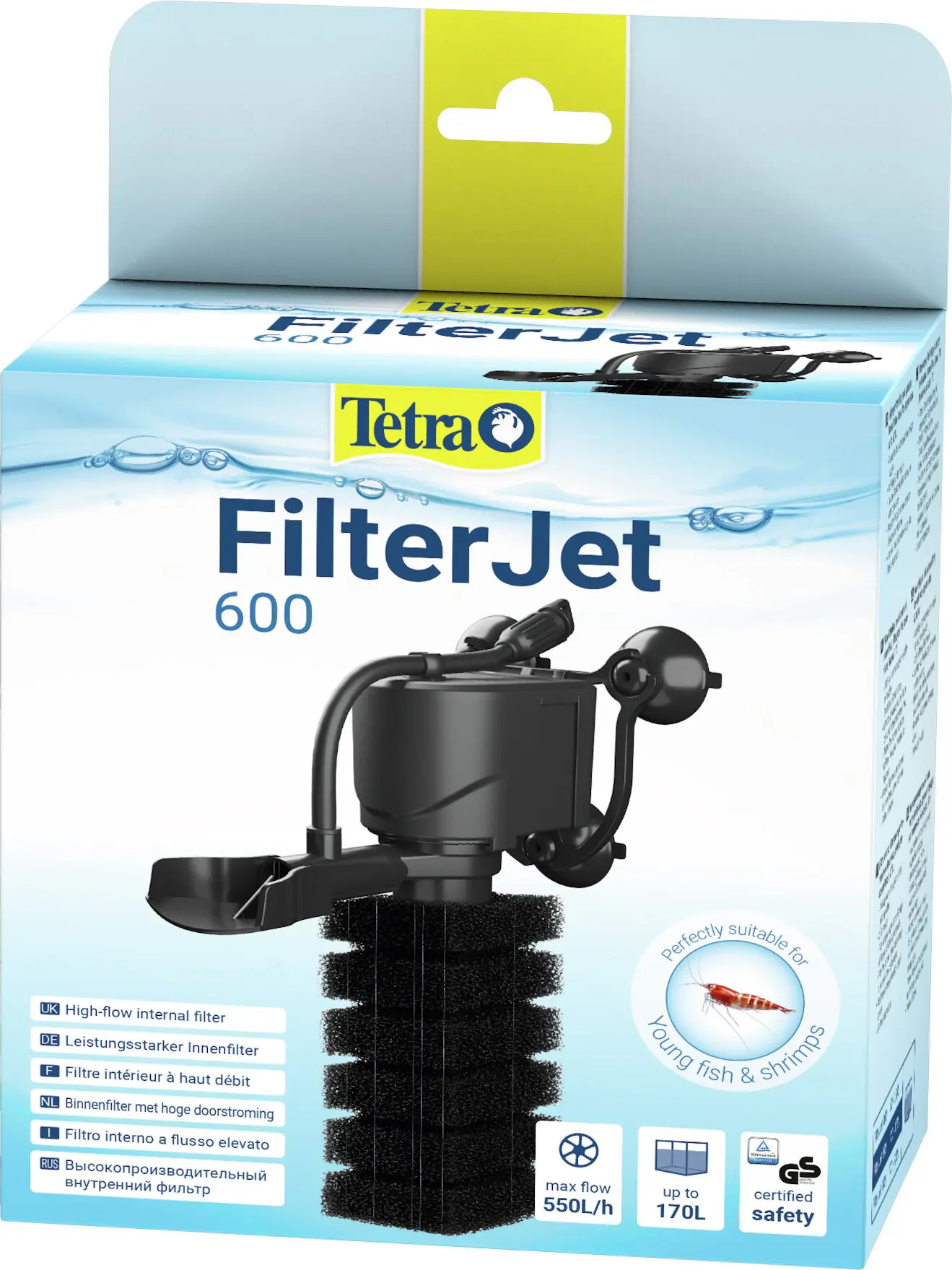 Tetra Innenfilter FilterJet 600 für Aquarien bis 120 - 170 L