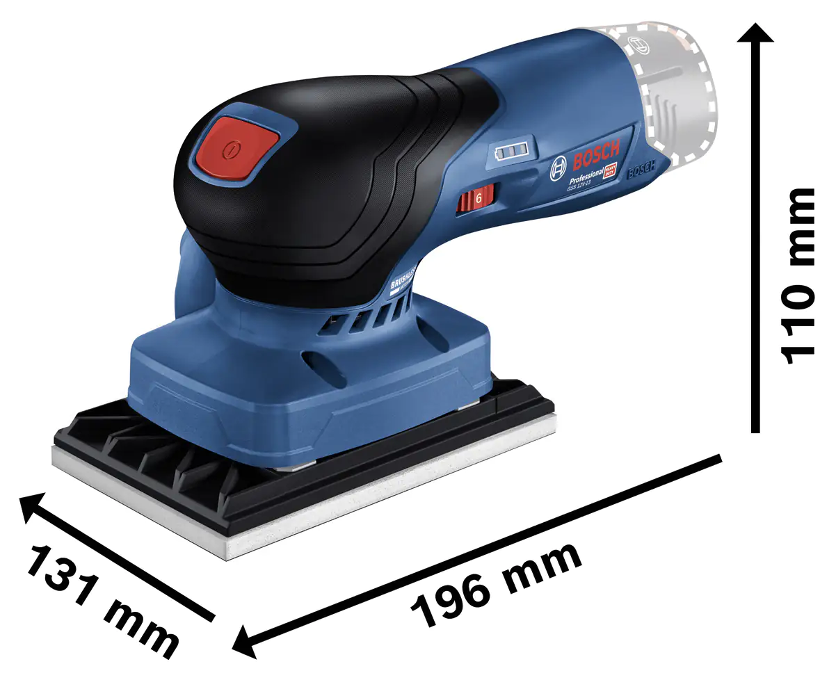 Bosch Professional Akku-Schwingschleifer GSS 12V-13 Solo