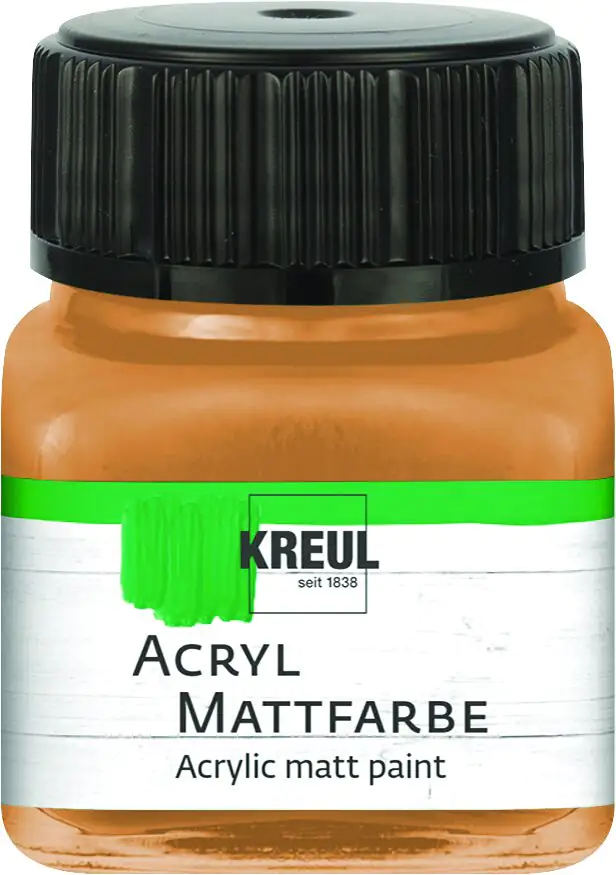Kreul Acryl Mattfarbe ocker 20 ml