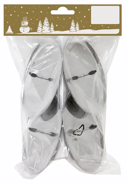 Metallkerzenhalter rund silber Ø 10 cm, 4 Stück