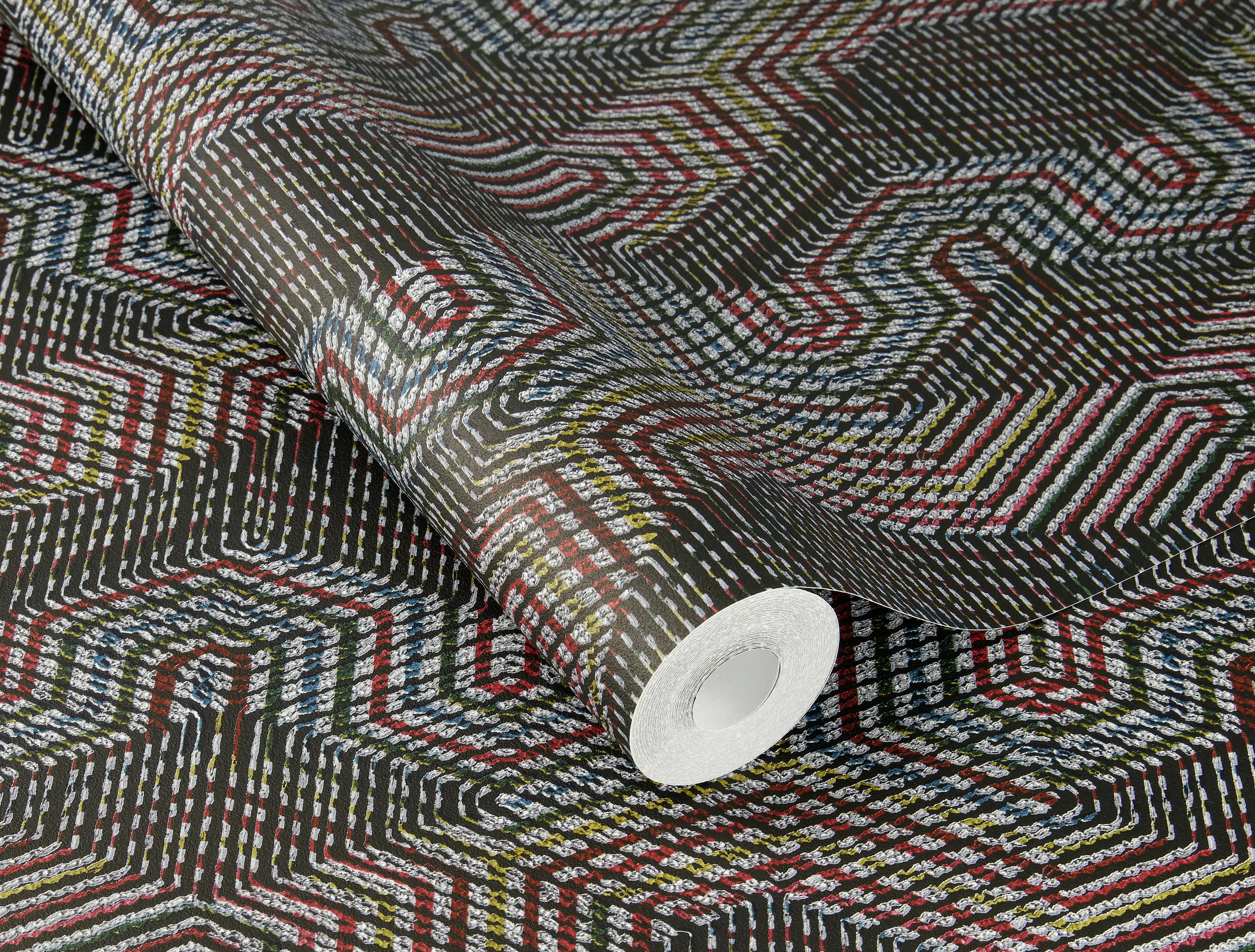 Rasch Vliestapete 751925 Rot-Dunkelrot Muster & Motive 10,05 m x 0,53 m