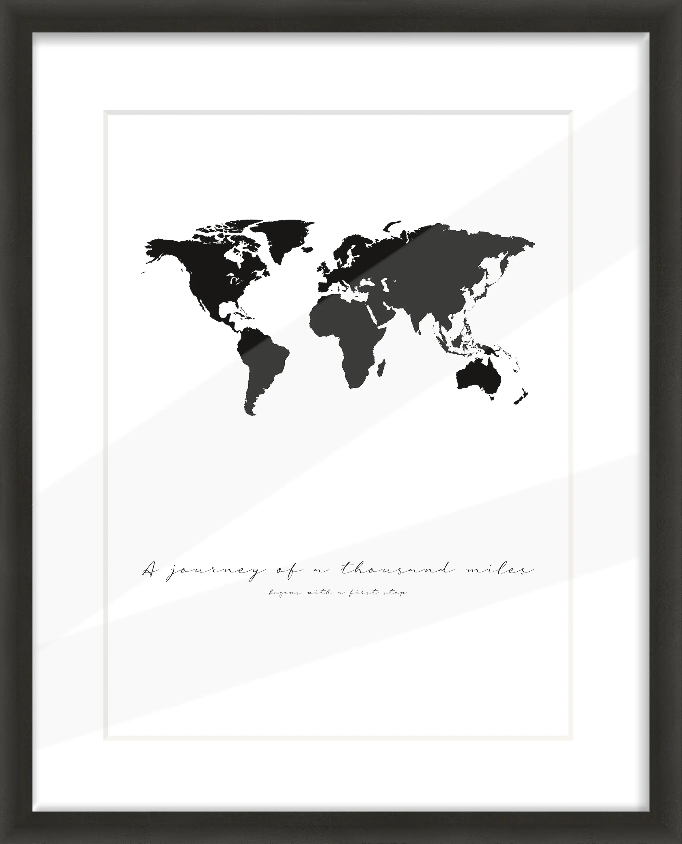 Alu Bilderrahmen Premium schwarz 40 x 50 cm