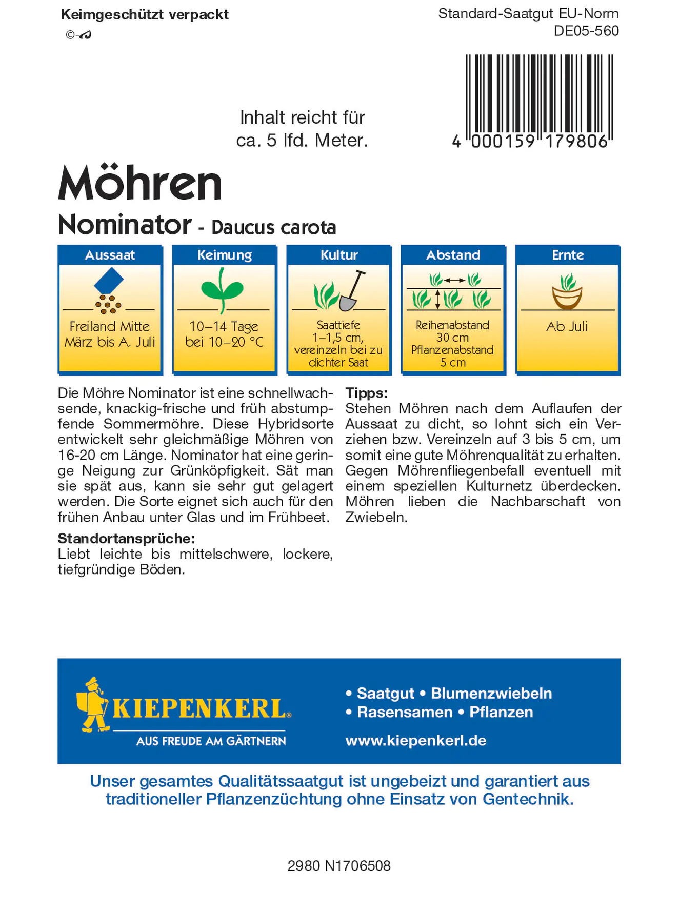 Kiepenkerl Möhre Nominator F1