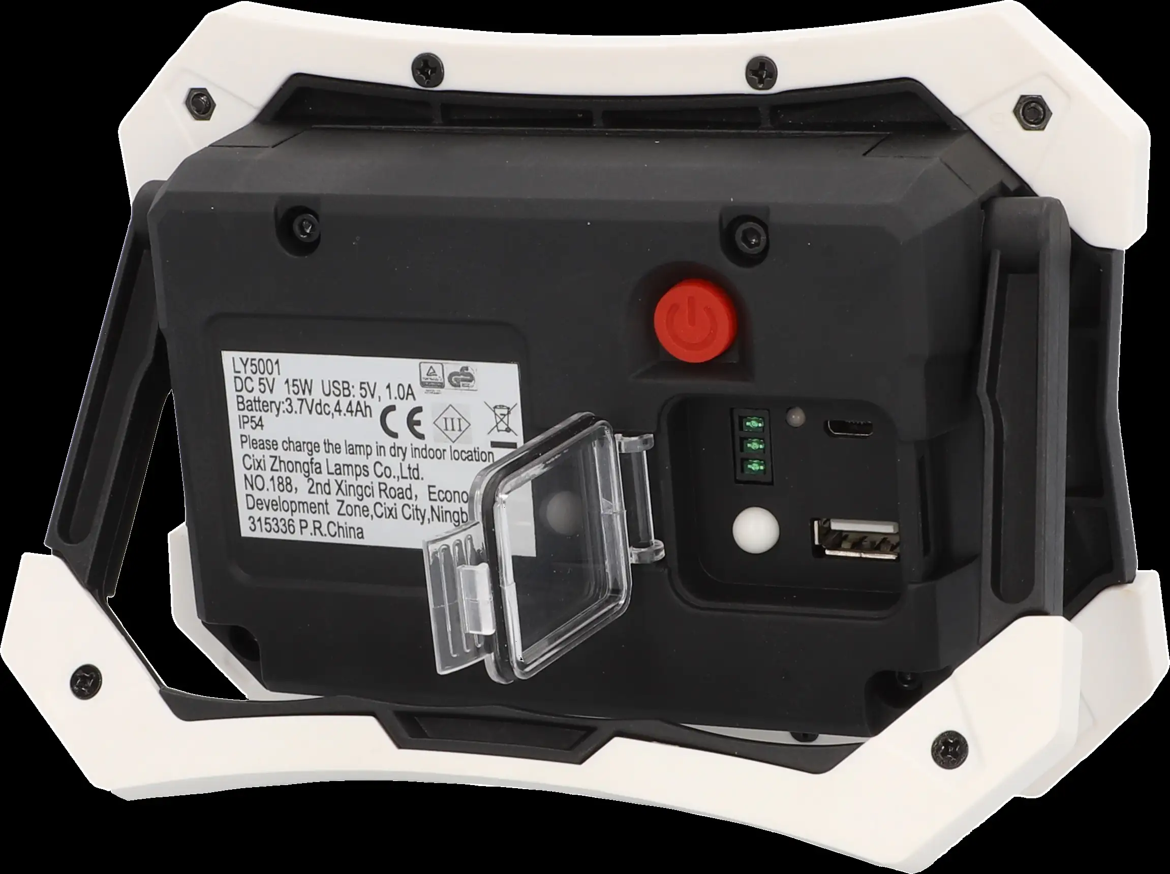 Akku LED Arbeitsleuchte 15 Watt, 1200 lm, Mikro-USB, IP44 Akku LED Arbeitsleuchte 15 Watt, 1200 lm, Mikro-USB, IP44