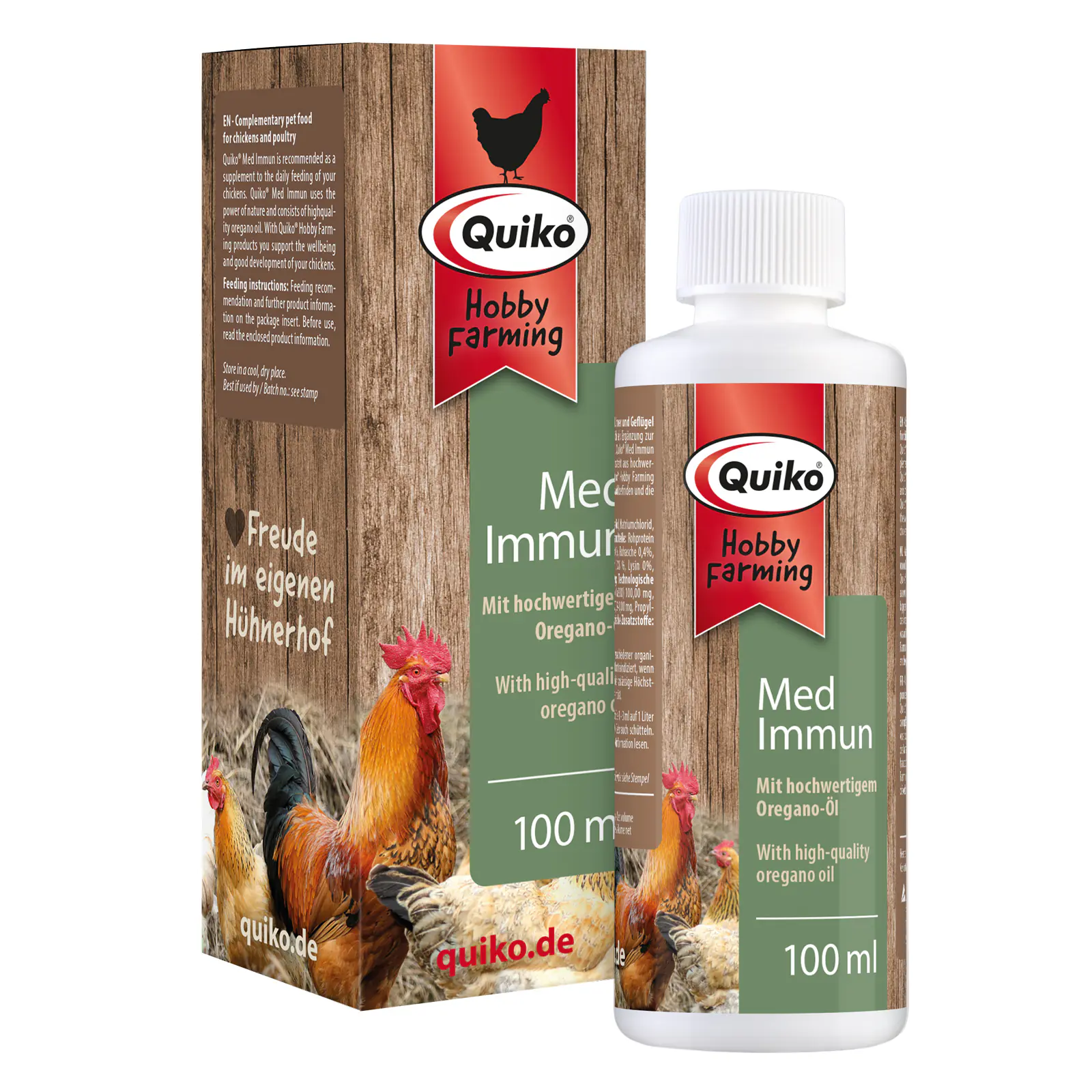 Quiko Hobbyfarming Med Immun für Hühner und Geflügel 100 ml