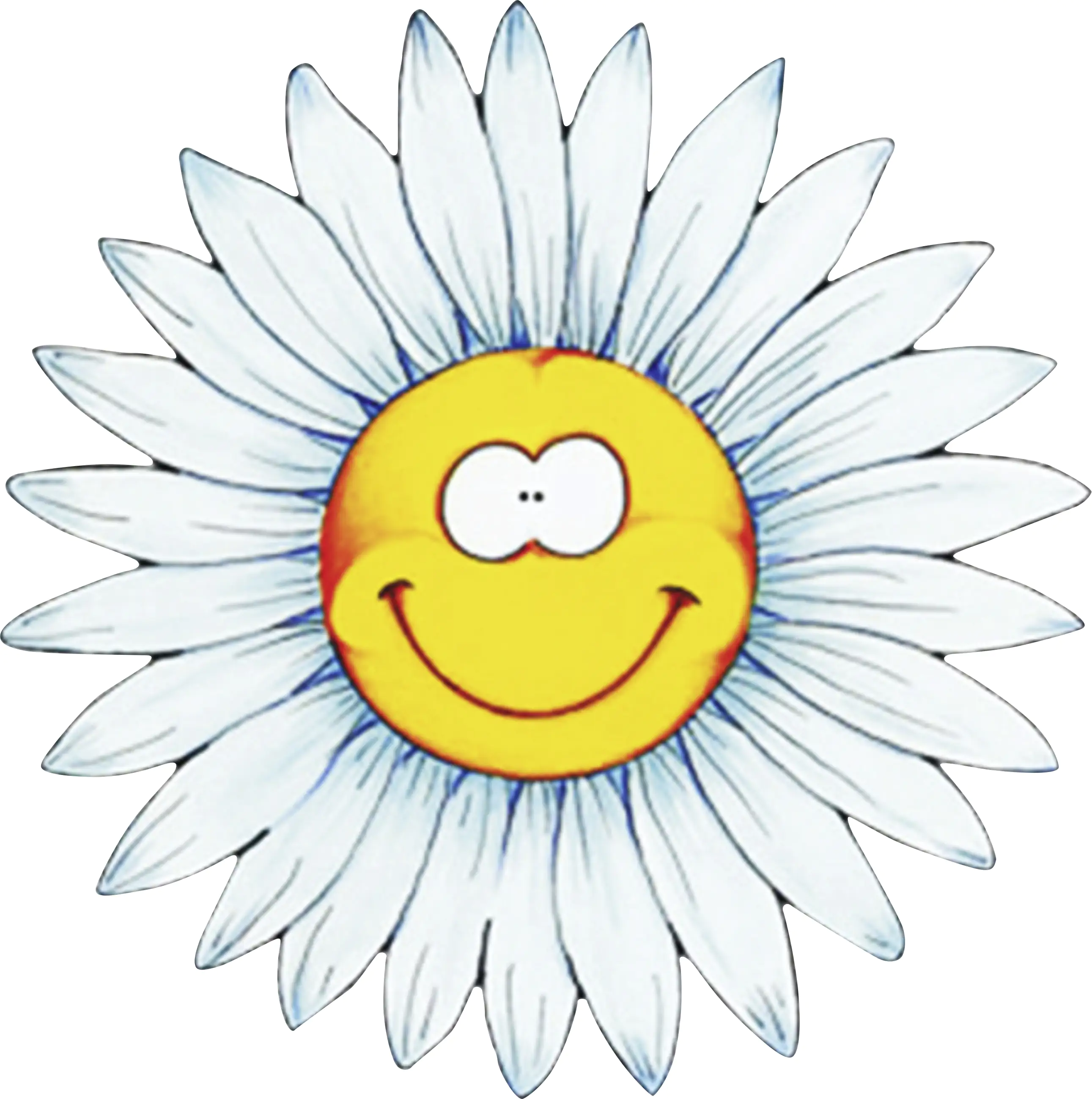 Hermann Schütz Aufkleber Blumengesicht