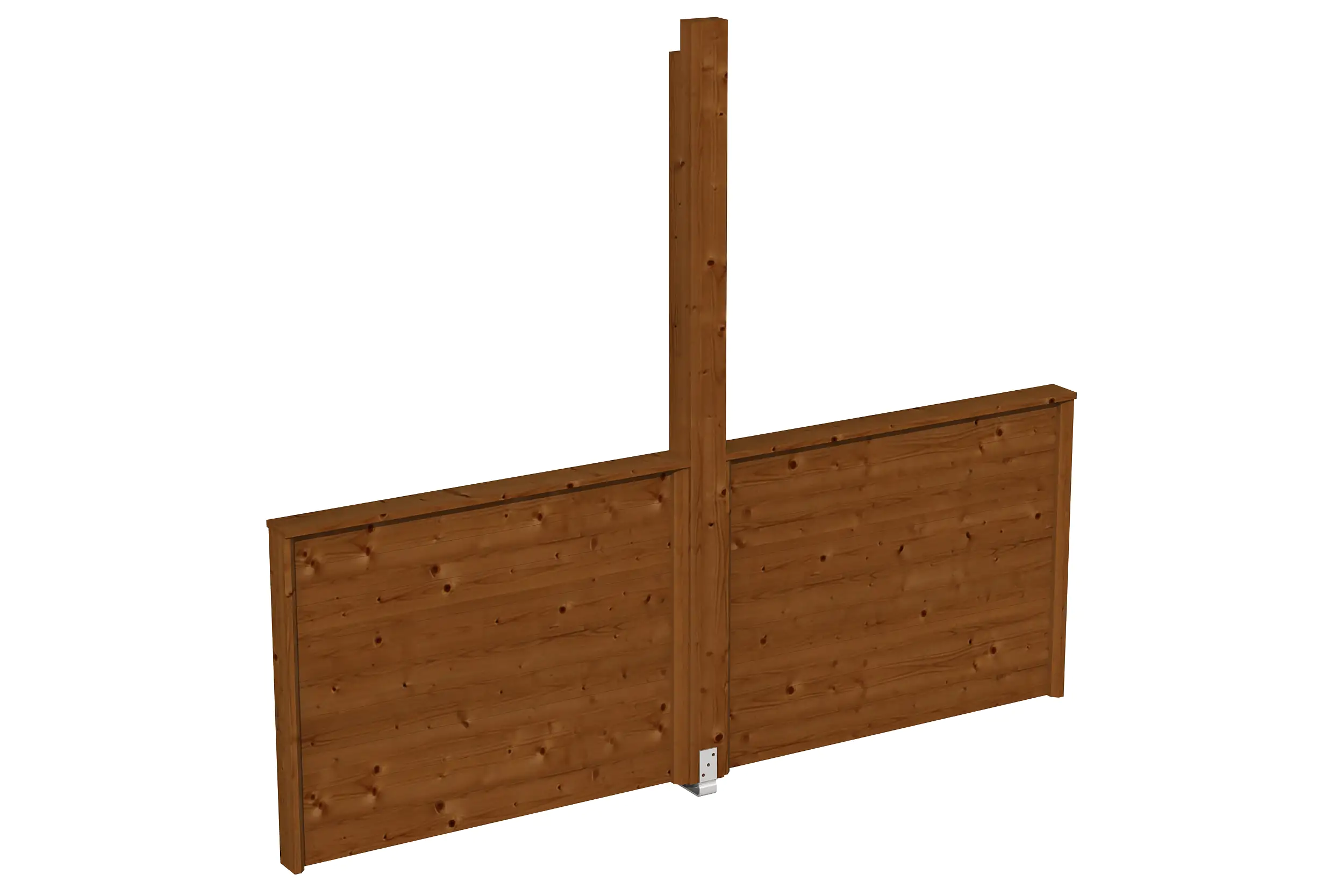 SKAN HOLZ Brüstung für Pavillon Toulouse 270 x 106 cm, lasiert in Nussbaum