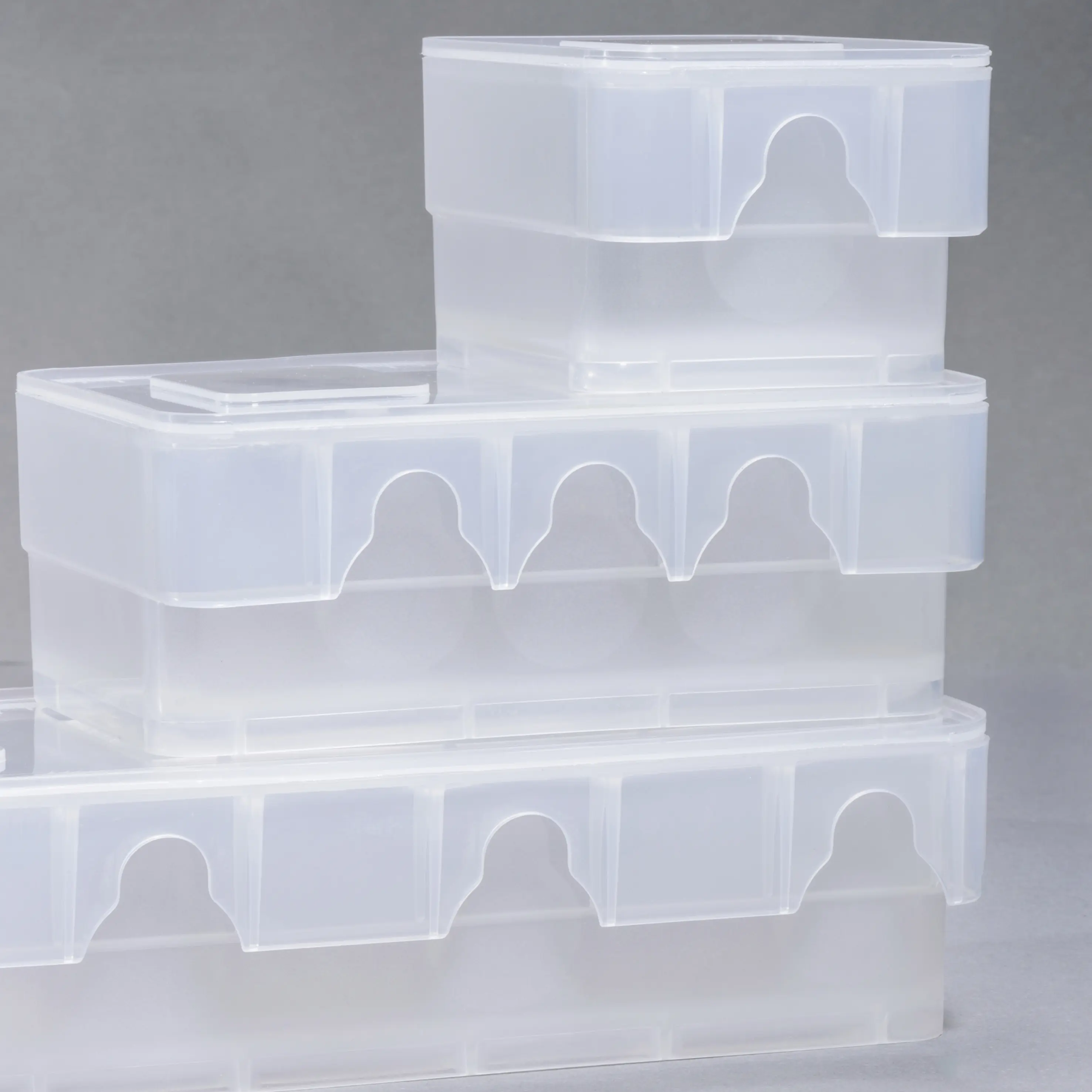 Allit Klappdeckelbox stapelbar EuroPlus Box D 2 transparent PP