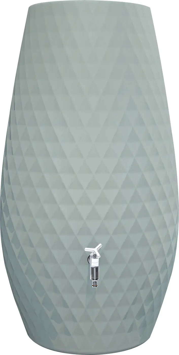 Garantia Regentonne Triagon 2in1 oval inkl. Pflanzschale 230 L agave 