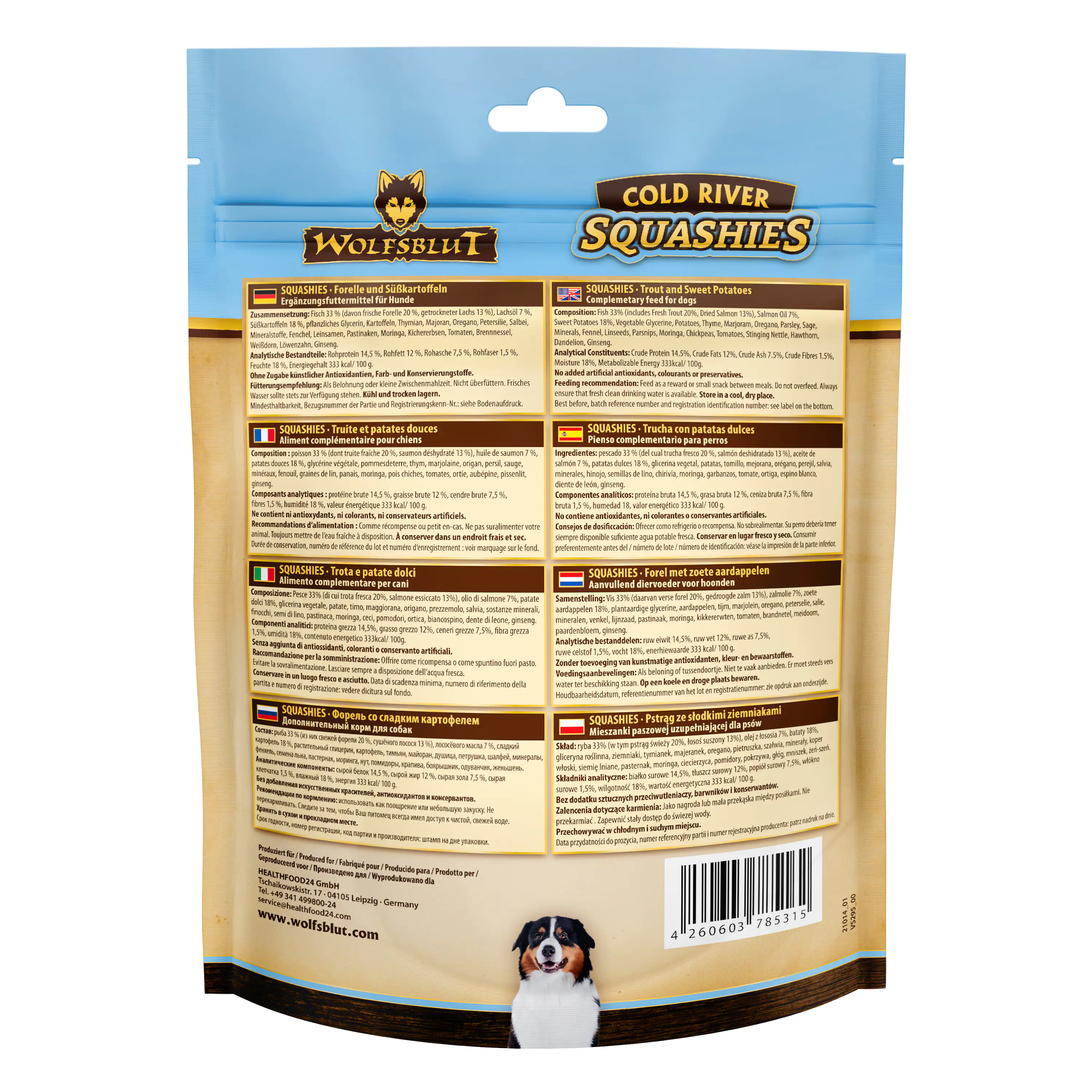 Wolfsblut Cold River Squashies Snack 300 g