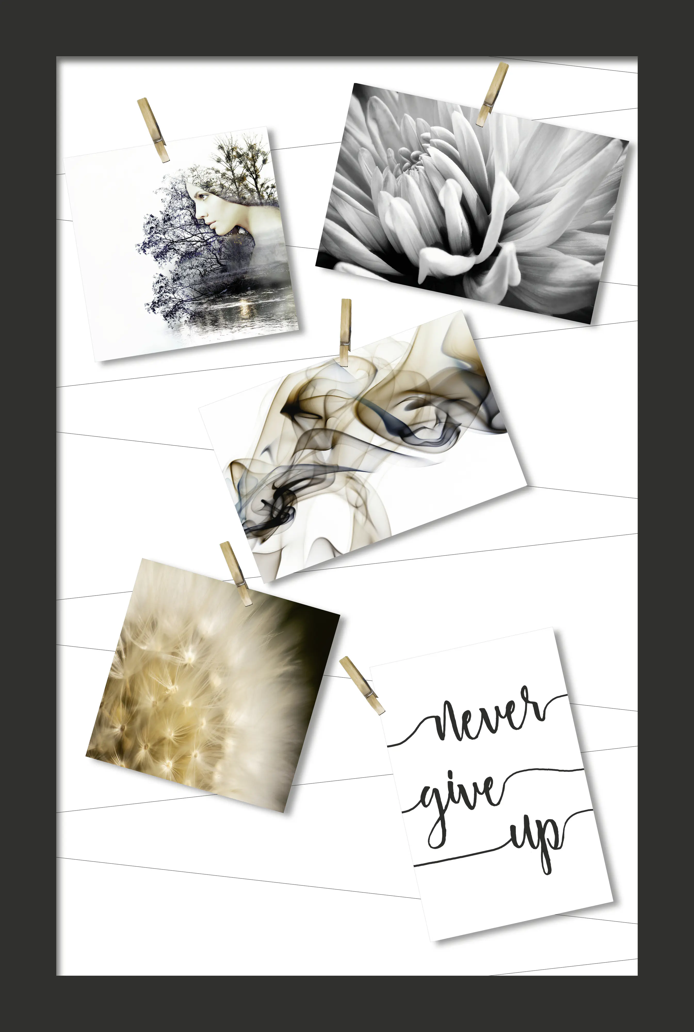 Fotohalter Multi Mini Clip schwarz 40 x 50 cm