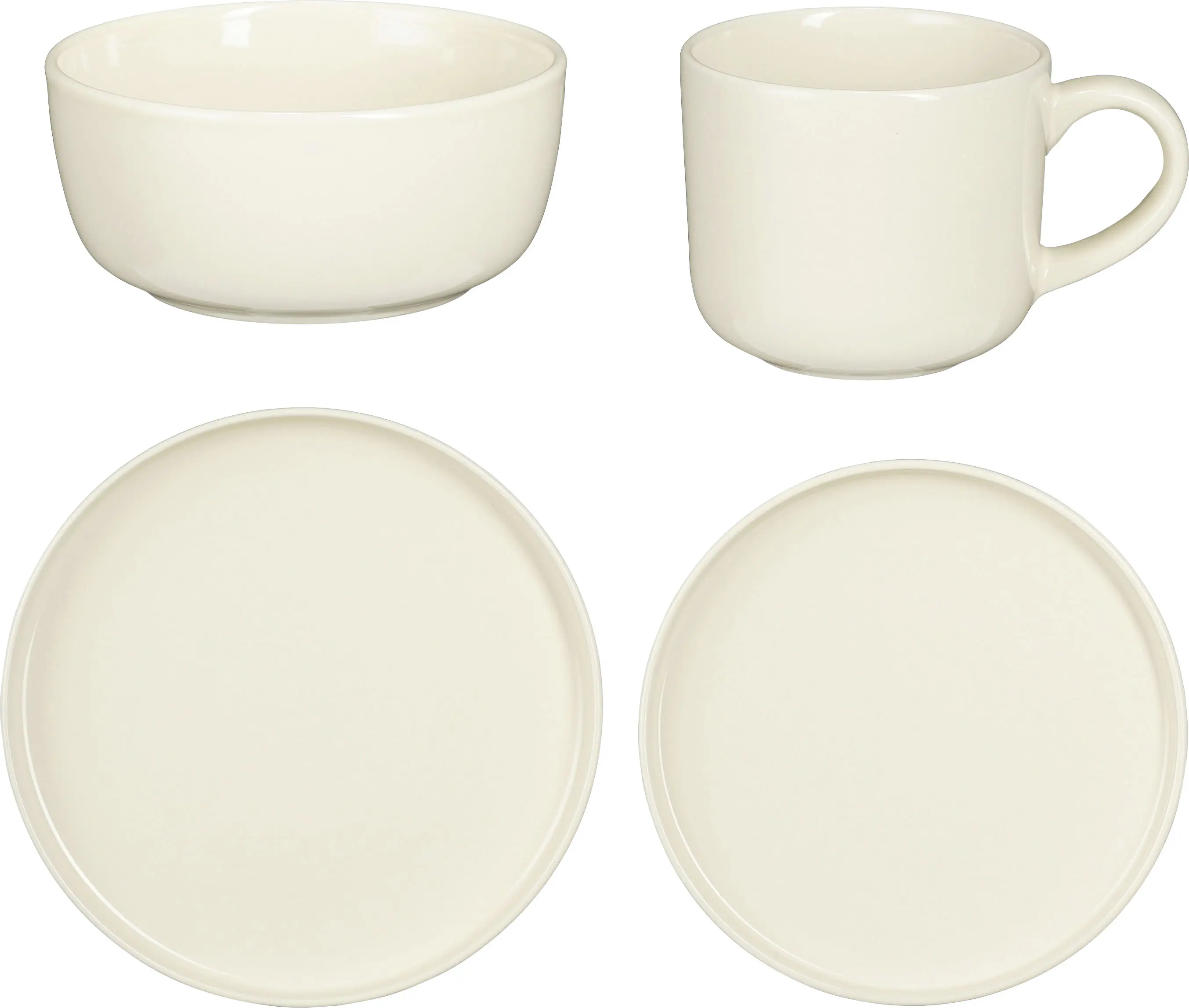 Mica Decorations Geschirrset für 4 Personen Ozzu off white 16-tlg. Mica Decorations Geschirrset für 4 Personen Ozzu off white 16-tlg.