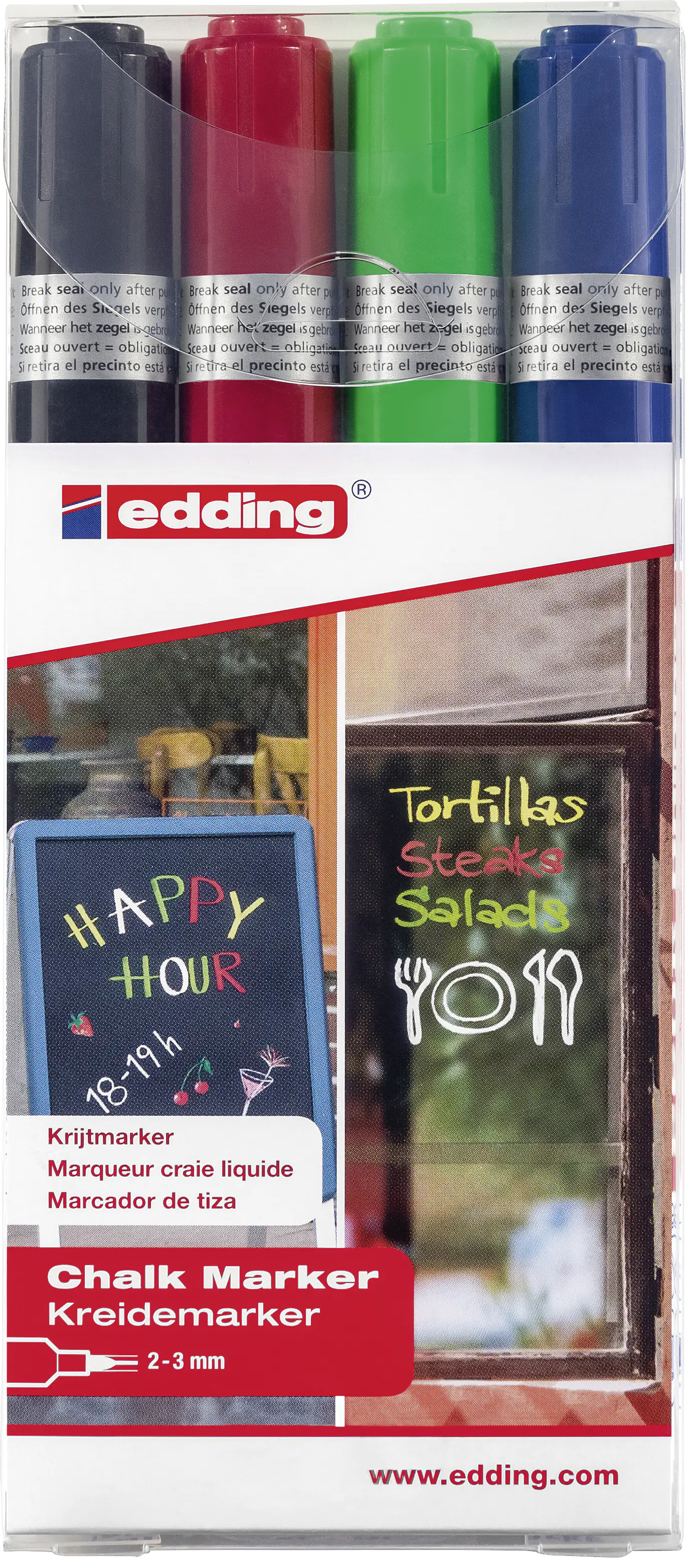 edding 4095 Kreidemarker 4er Set 2 - 3 mm edding 4095 Kreidemarker 4er Set 2 - 3 mm