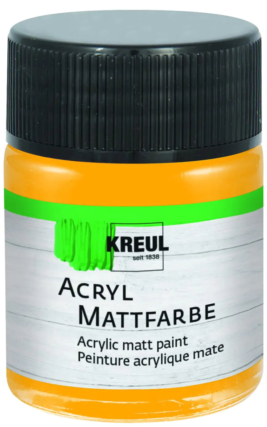 Kreul Acryl Mattfarbe goldgelb 50 ml