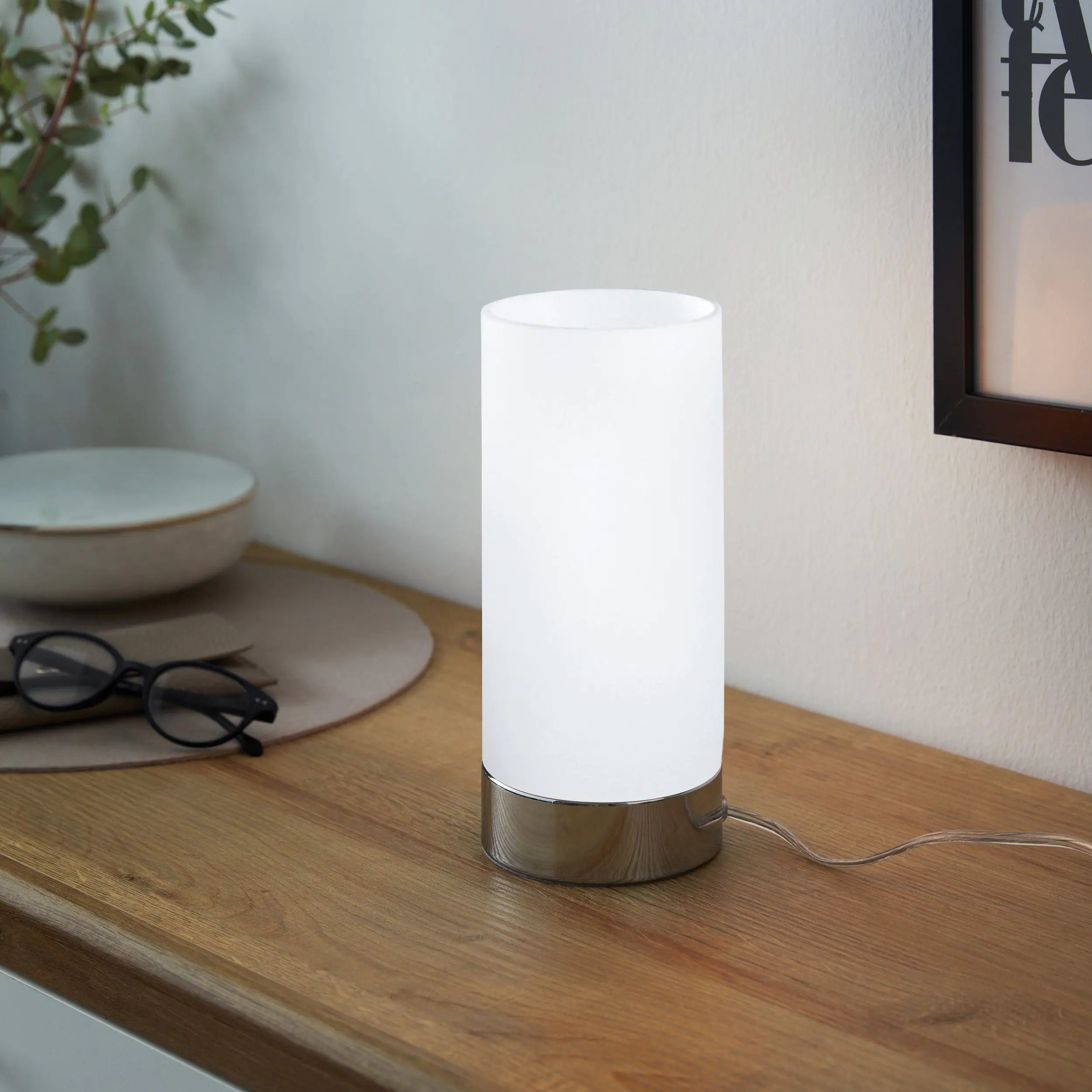 Eglo Tischleuchte Damasco 1 chrom 21,5 x 10 cm E27, max. 60 W