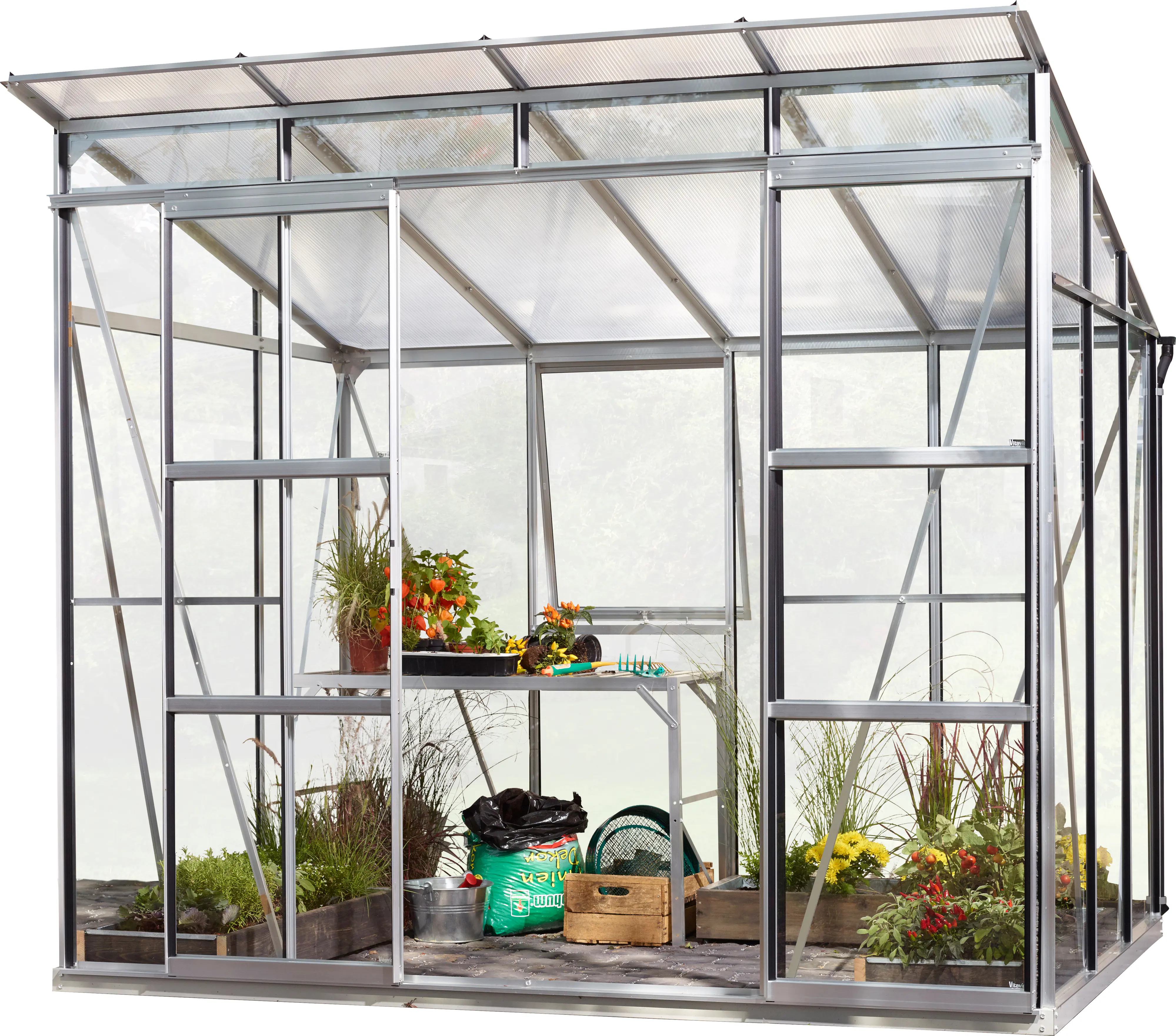 Vitavia Gewächshaus Freya 5900 254 x 192 cm 3 mm Sicherheitsglas Vitavia Gewächshaus Freya 5900 254 x 192 cm 3 mm Sicherheitsglas