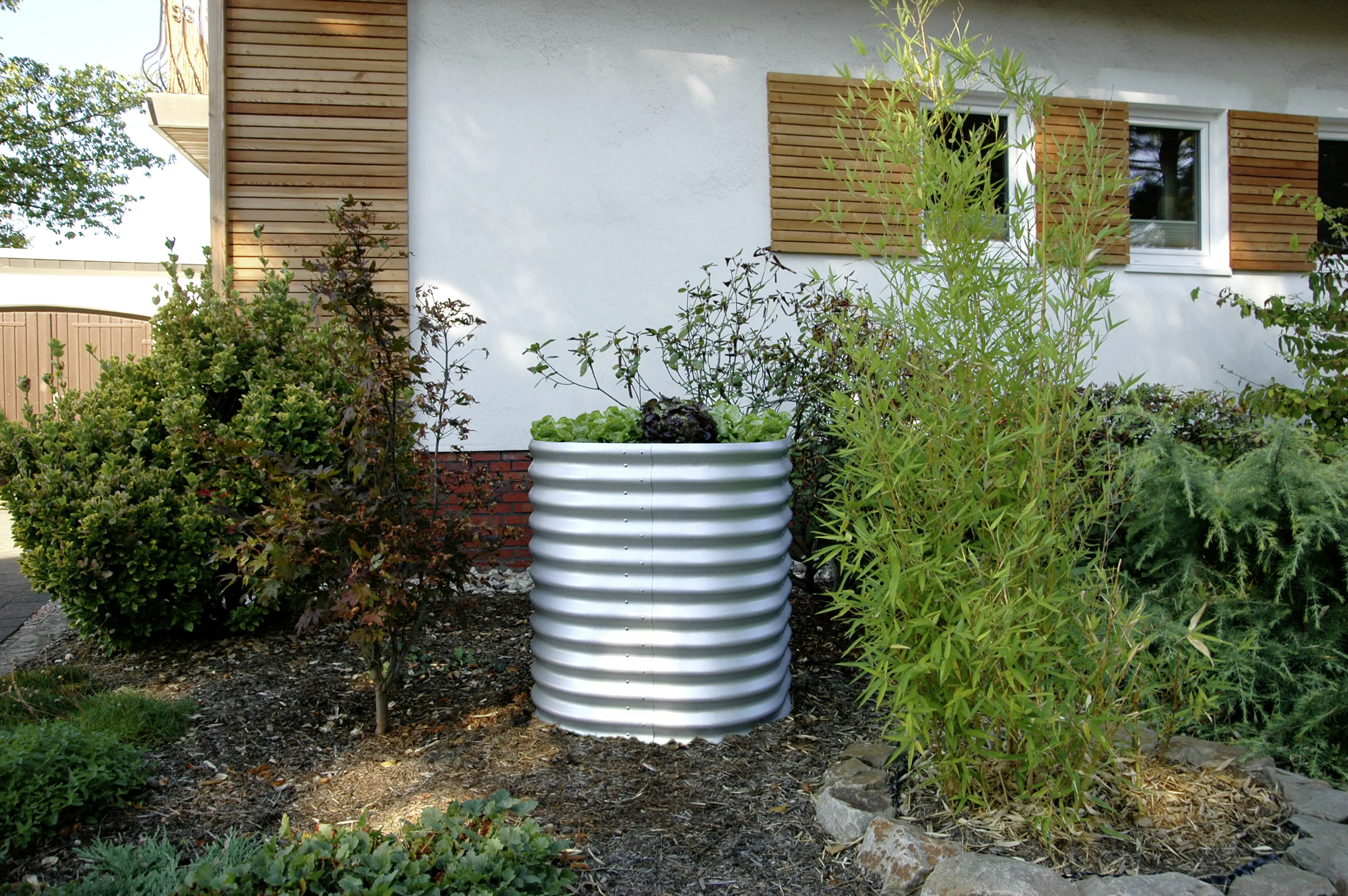 Vitavia Hochbeet Terra Rund 82 x 82 x 86 cm aluminium