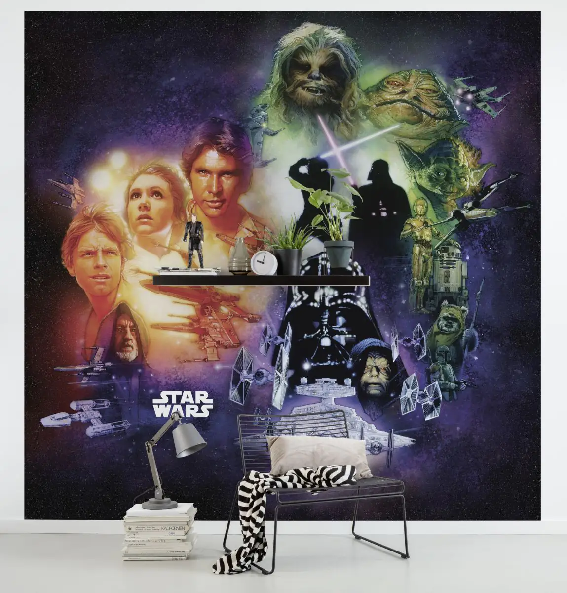 4055065510434_1 Komar Vlies Fototapete Star Wars Classic Back to the past 250 x 250 cm