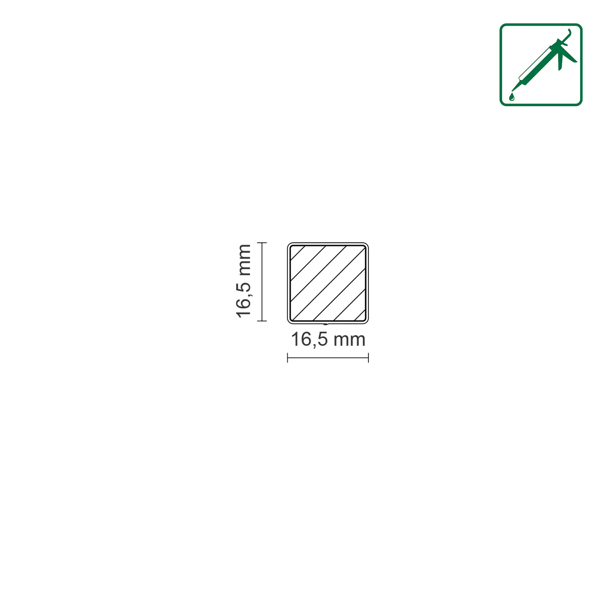FN Neuhofer Eckenstäbchen 16,5 x 60 mm Eiche natur 2 Stück