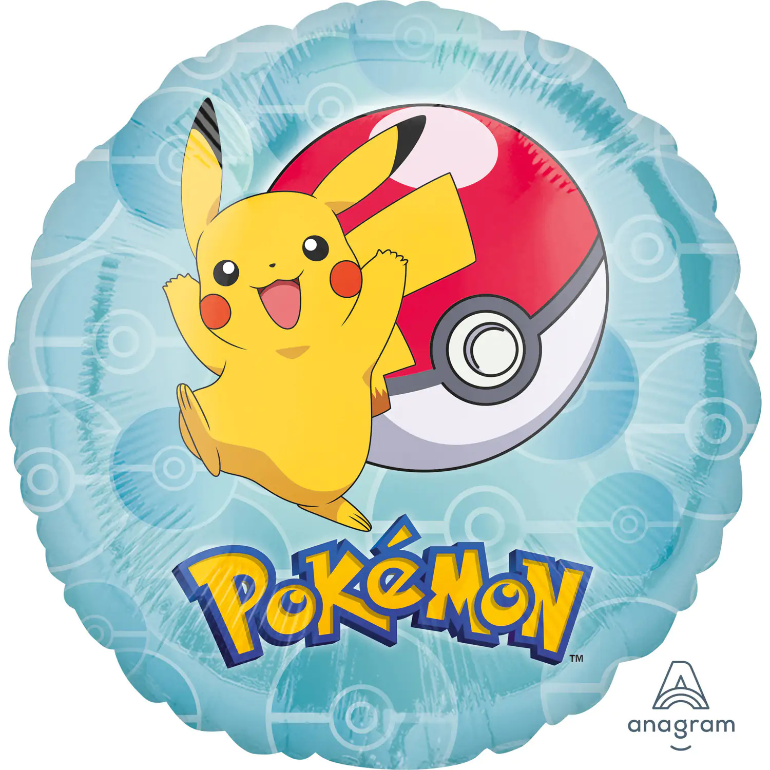 Folienballon Pokemon rund 43 cm