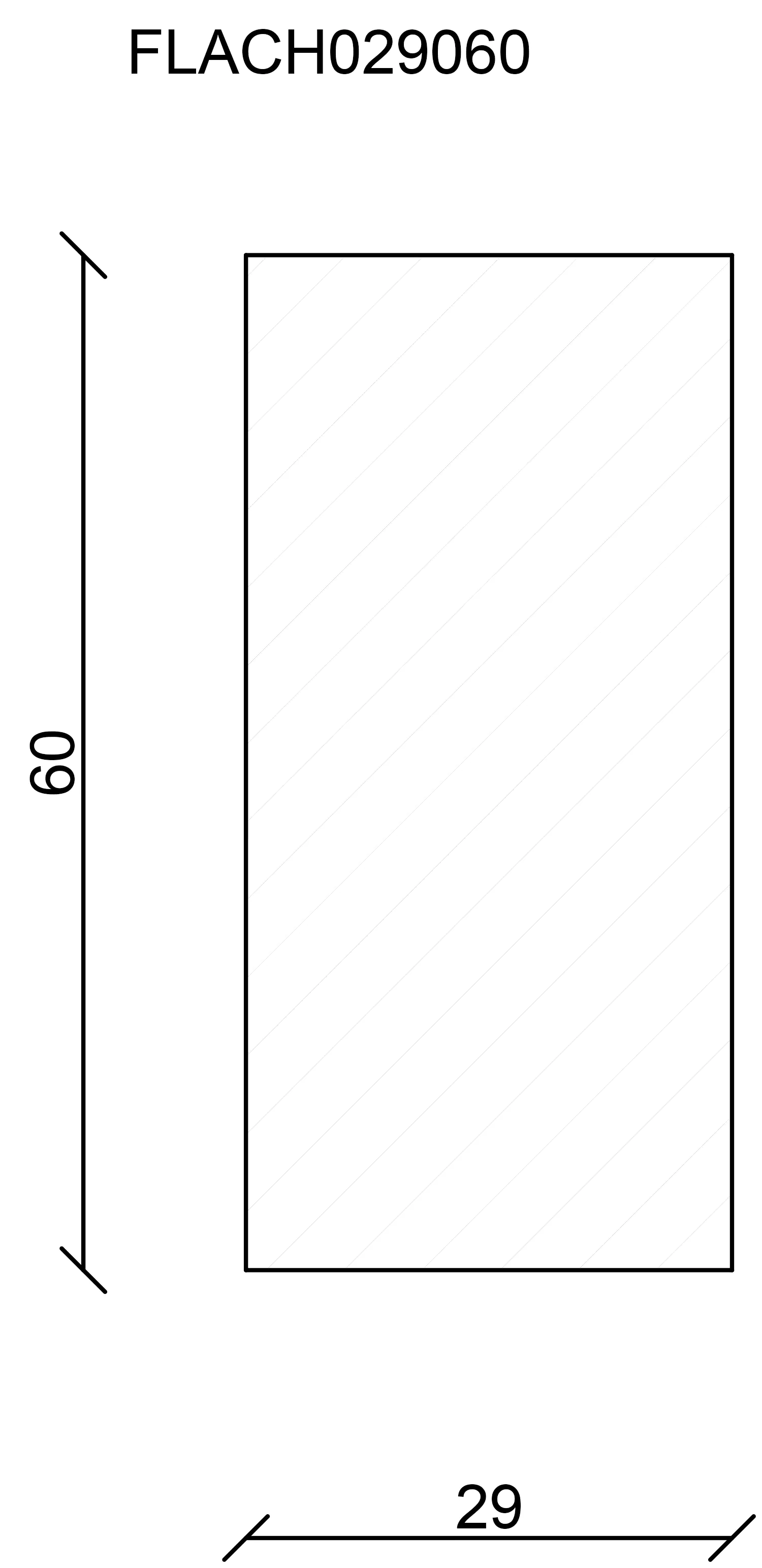 FN Neuhofer Flachleiste 100 cm 60 x 29 mm Fichte/Kiefer