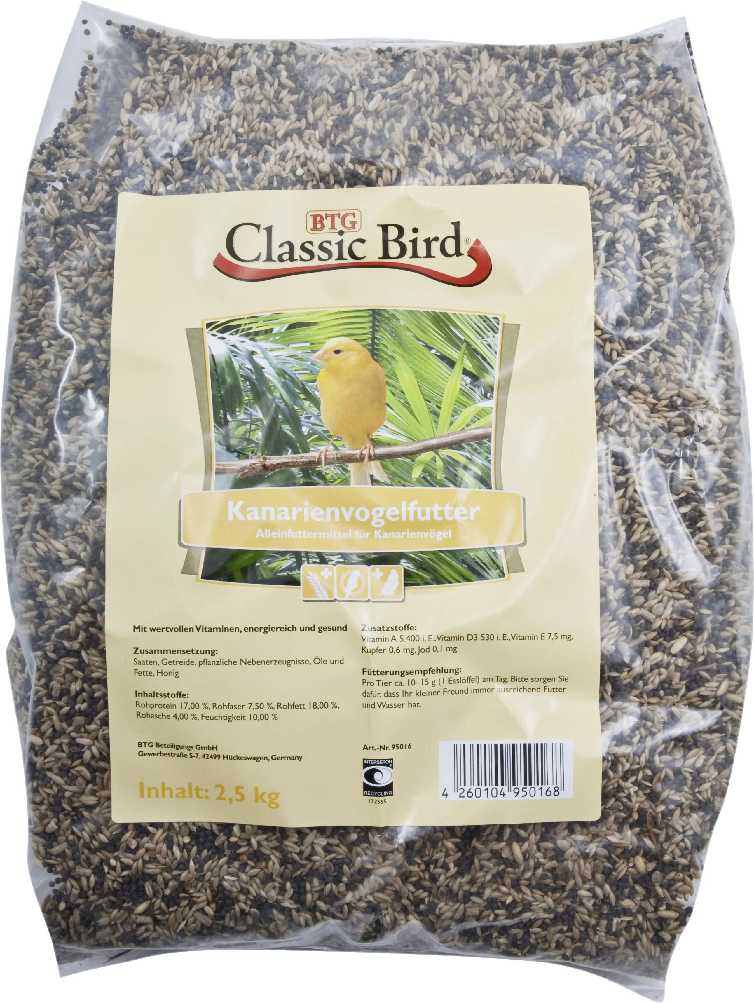 Classic Bird Kanarienfutter 2,5 kg