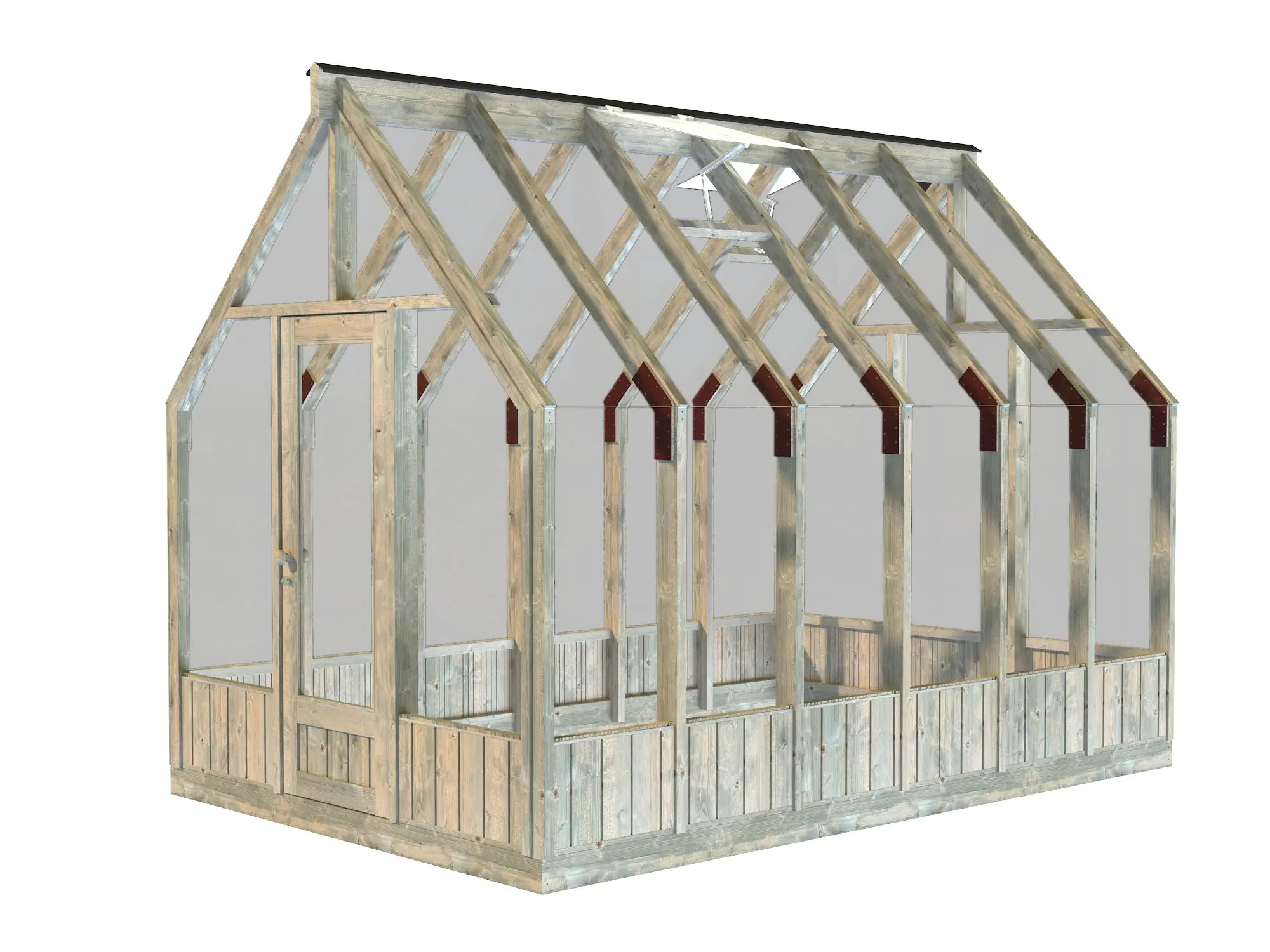 Palmako Gewächshaus Emilia 240 x 363 cm 8,2 m² 4 mm Glas 