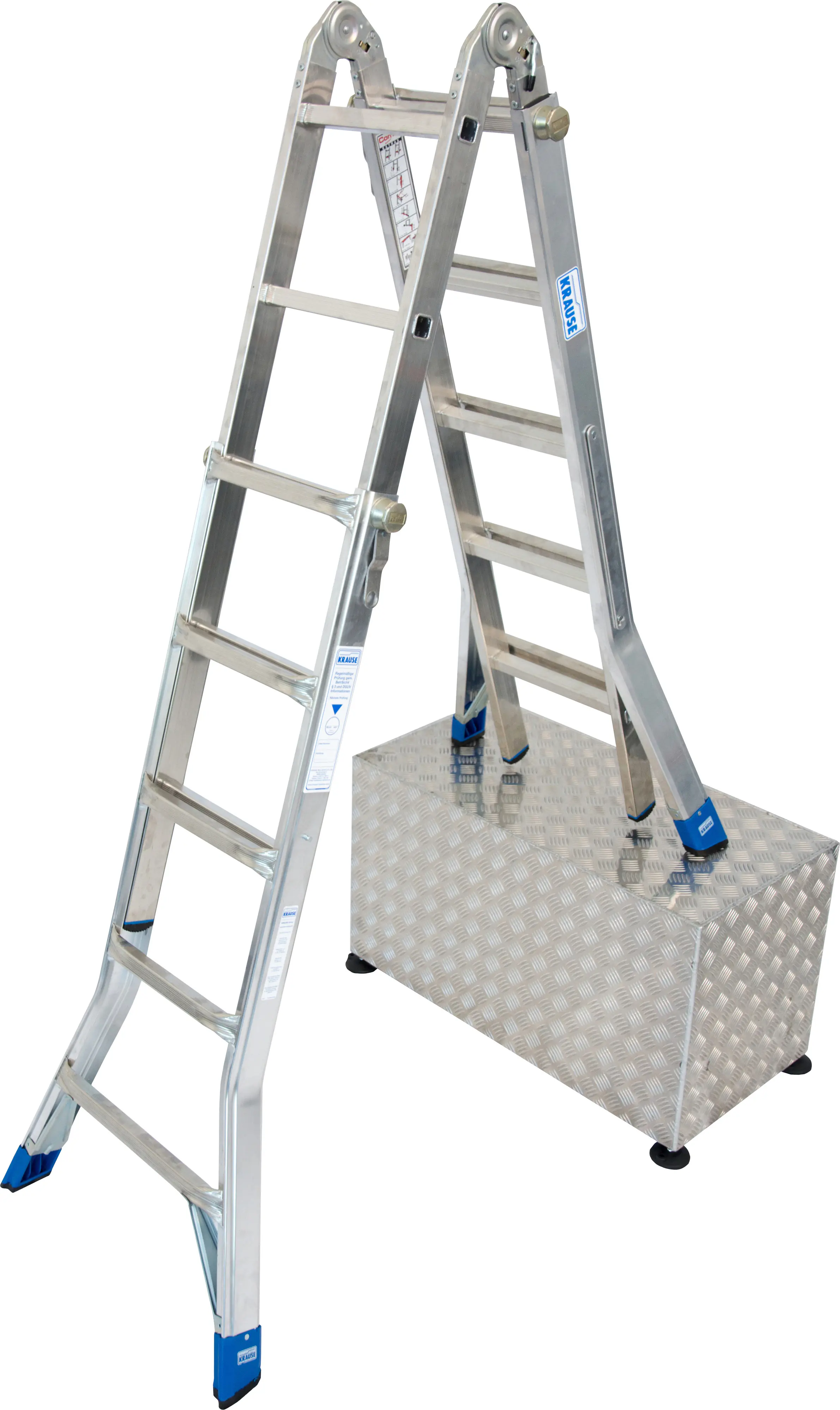 Krause Aluminium-Gelenk-Teleskopleiter STABILO 6,05 m