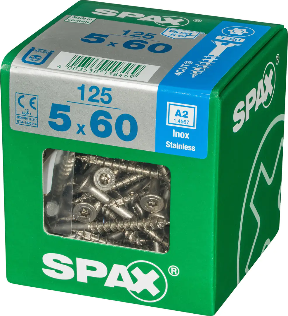 Spax Universalschrauben 5.0 x 60 mm TX 20 - 125 Stk.