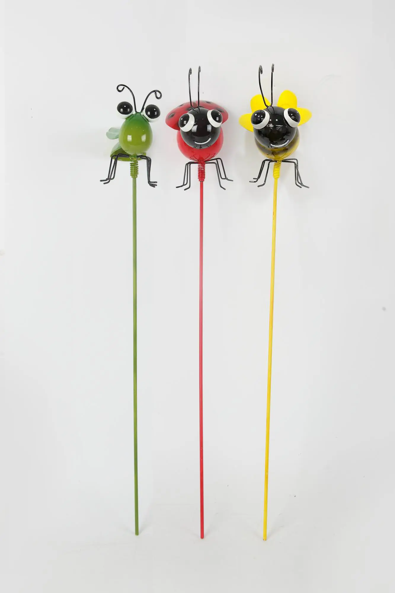 TrendLine Gartenstecker Marienkäfer Metall 52 x 9 cm