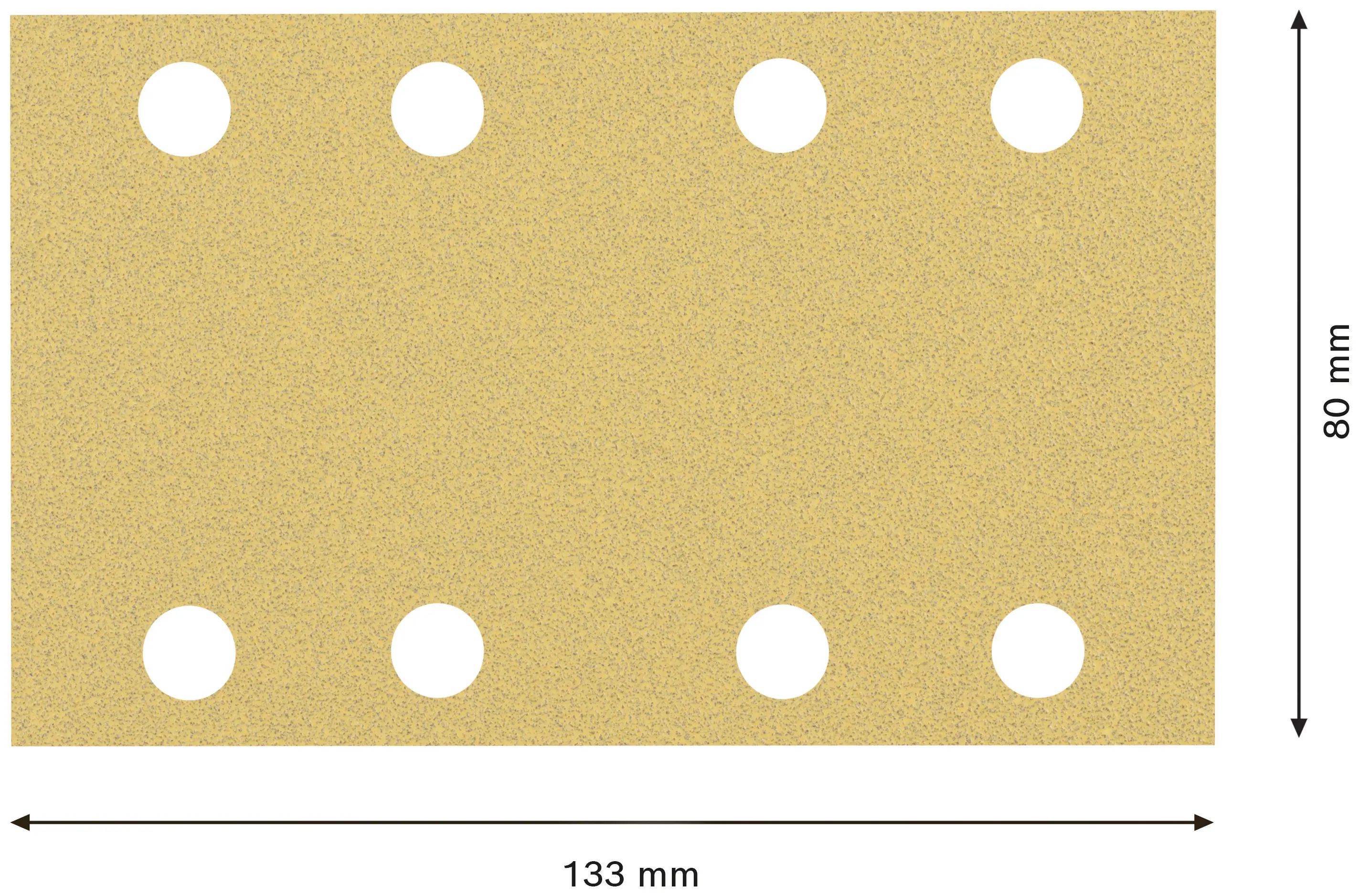 Bosch Expert Schleifpapier C470 80 x 133 mm G 80 10 Stück