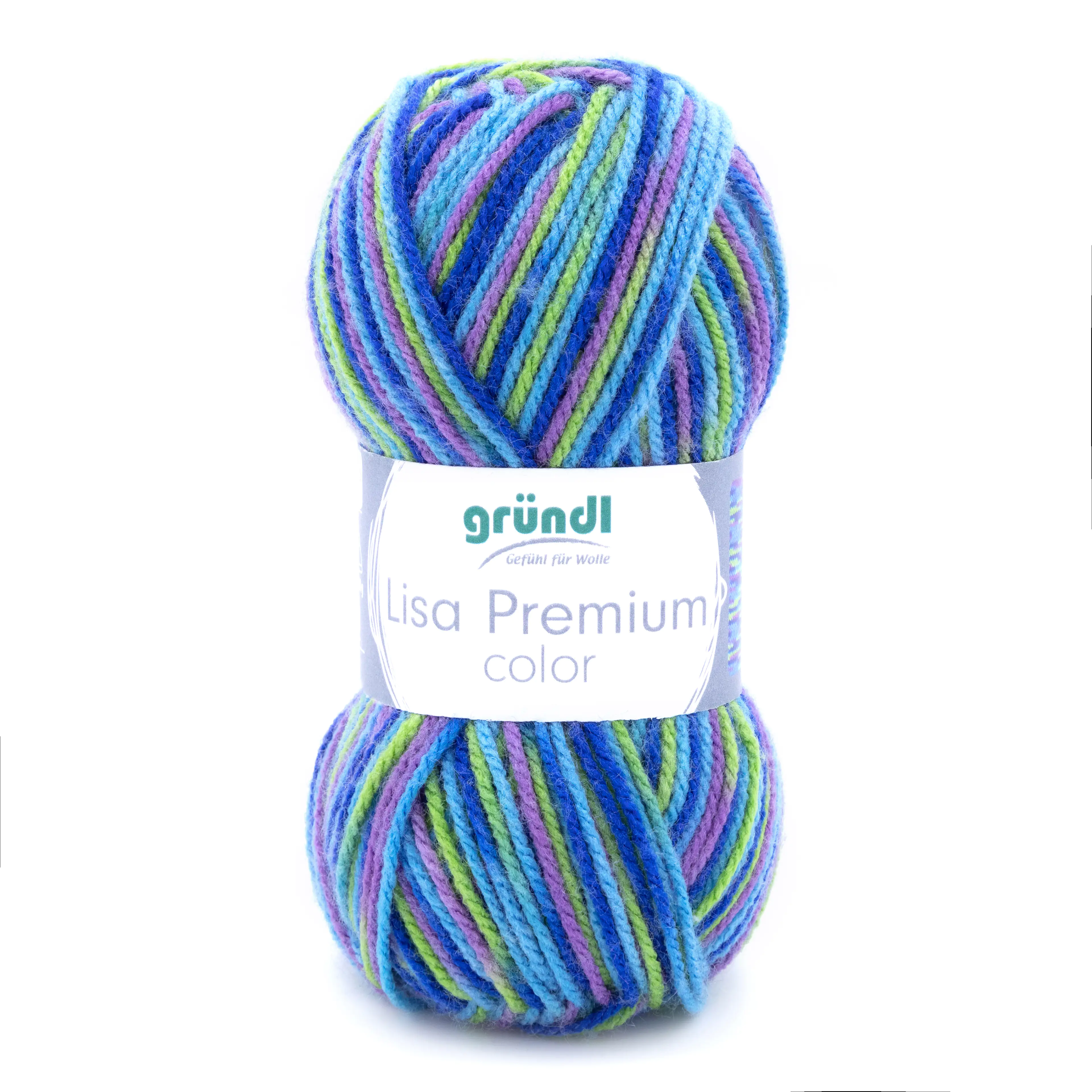 Gründl Wolle Lisa Premium color 50 g mint-altrosa-karibikblau-color
