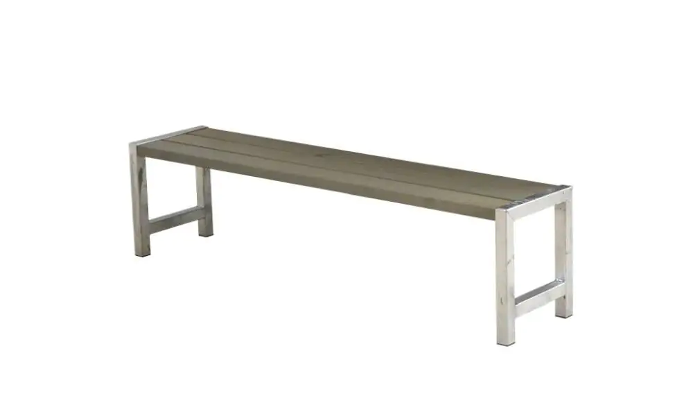 Plus Plankenbank 176 x 38 x 44 cm graubraun