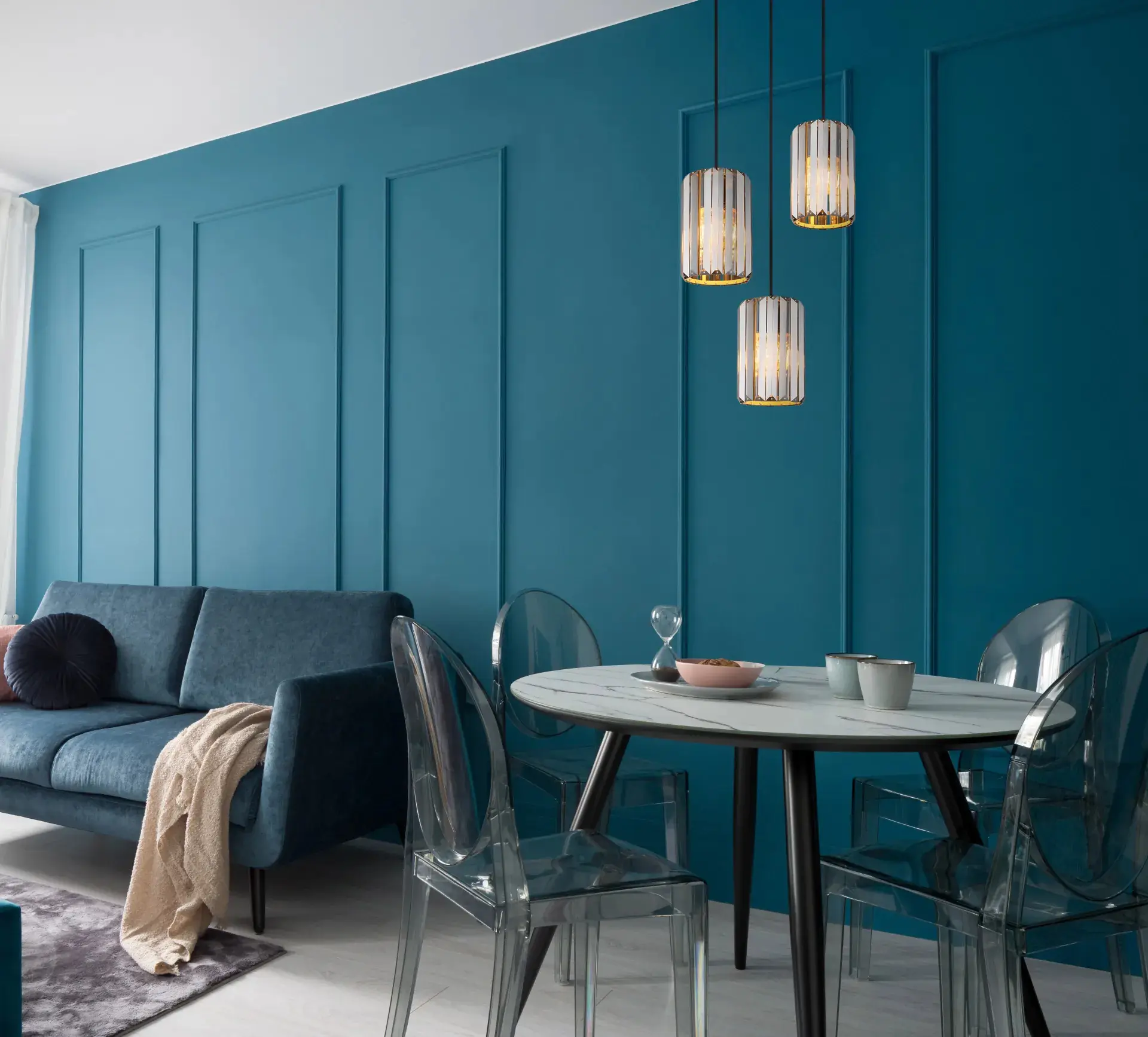 Globo Hängeleuchte Run 3 Ø 35 x 120 cm holzoptik