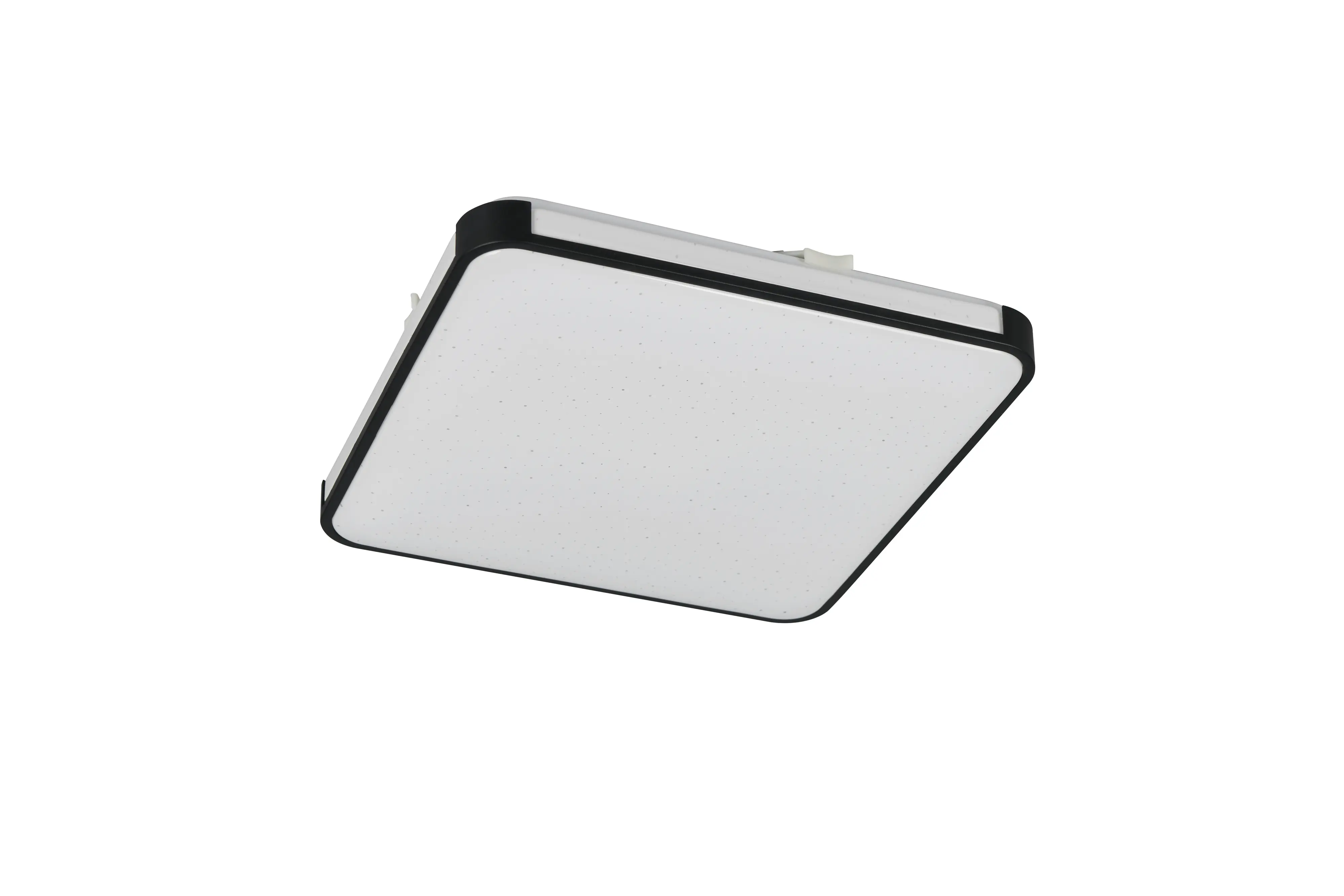 Reality LED-Deckenleuchte Relus 27x27 cm schwarz matt Starlight Effekt neutralweiß