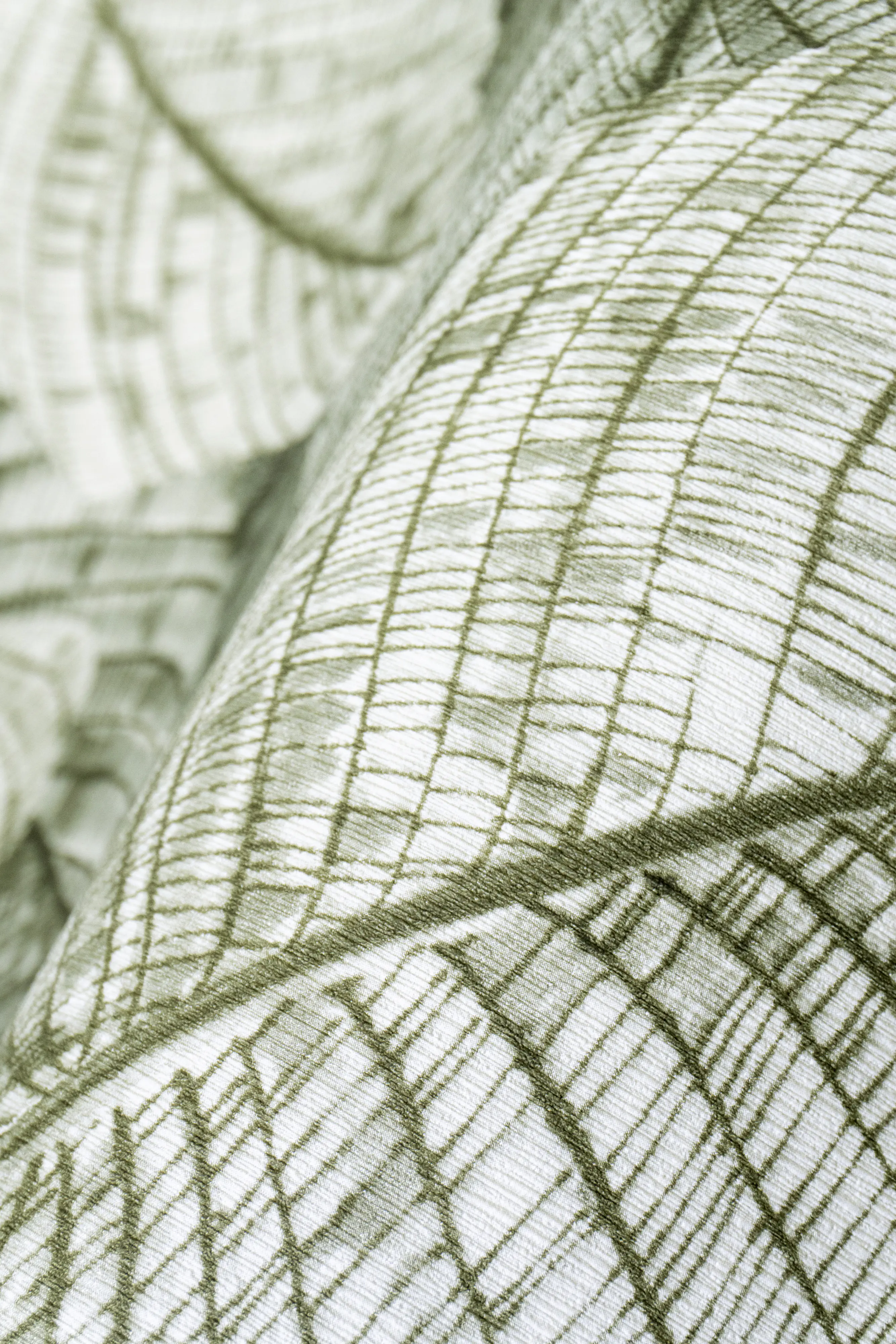 Rasch Vliestapete Muster Blätter grün grau 10,05 x 0,53 m