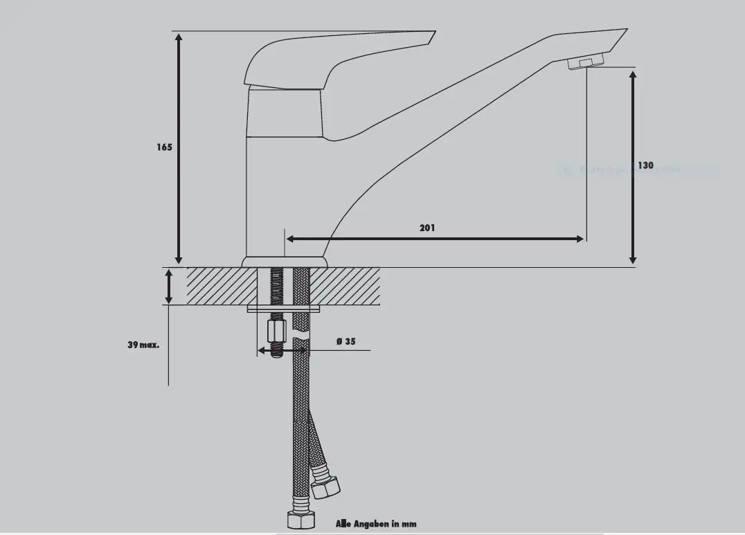 Primaster Küchenarmatur Fulda verchromt Niederdruck Primaster Küchenarmatur Fulda verchromt Niederdruck