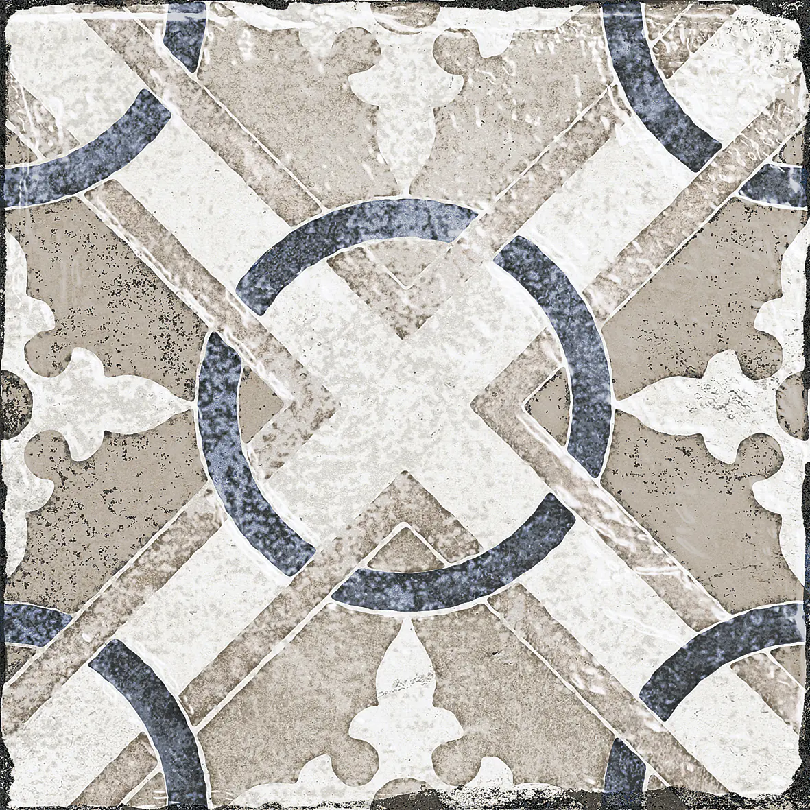 Bodenfliese Feinsteinzeug Marrakesh 20 x 20 cm blau-beige Bodenfliese Feinsteinzeug Marrakesh 20 x 20 cm blau-beige
