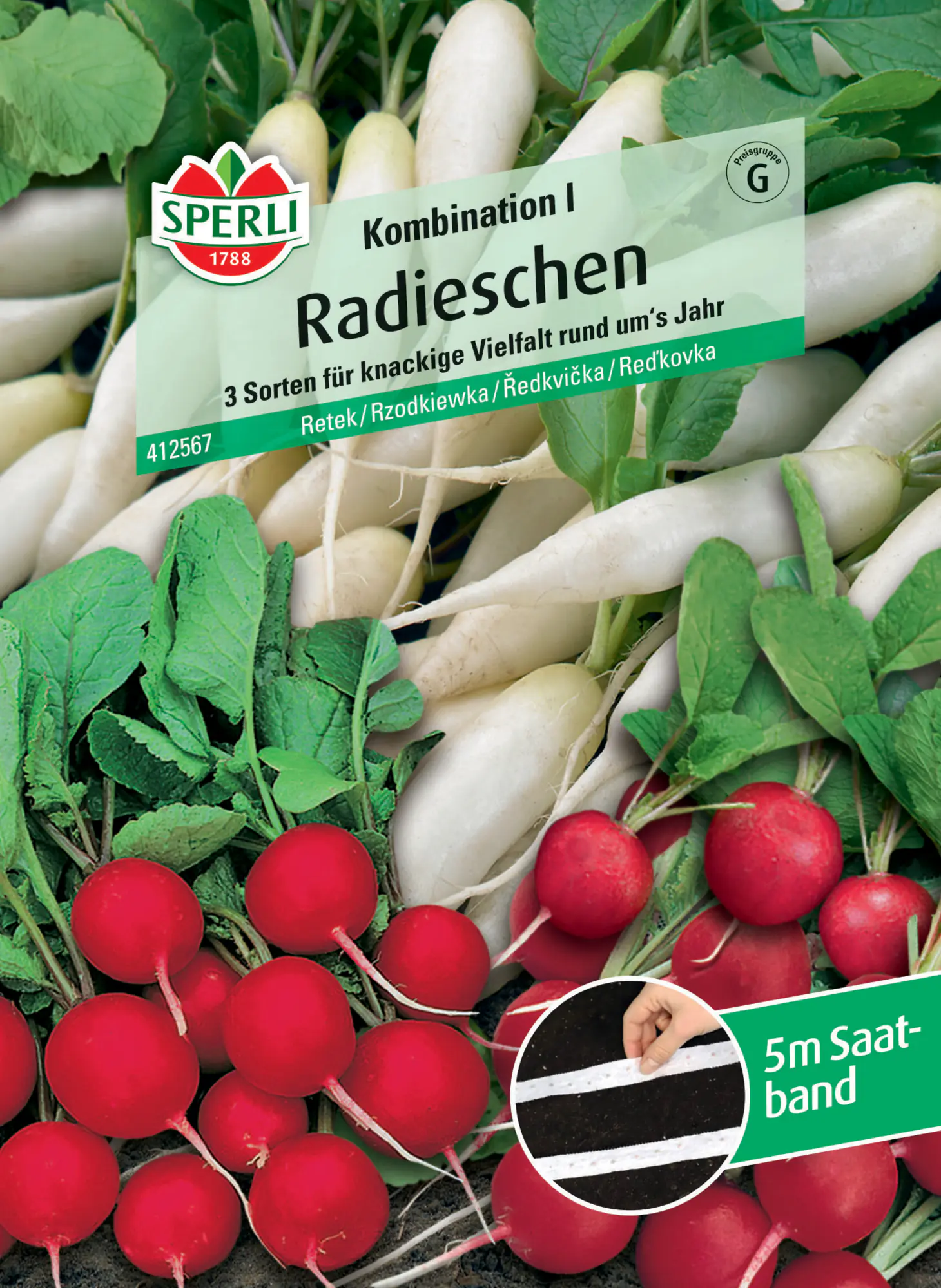 Sperli Radieschen Kombination I Saatband