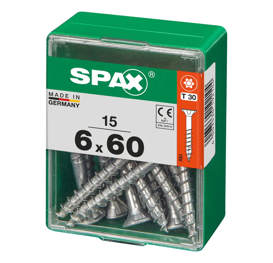 Spax Universalschrauben 6.0 x 60 mm TX 30 - 15 Stk.