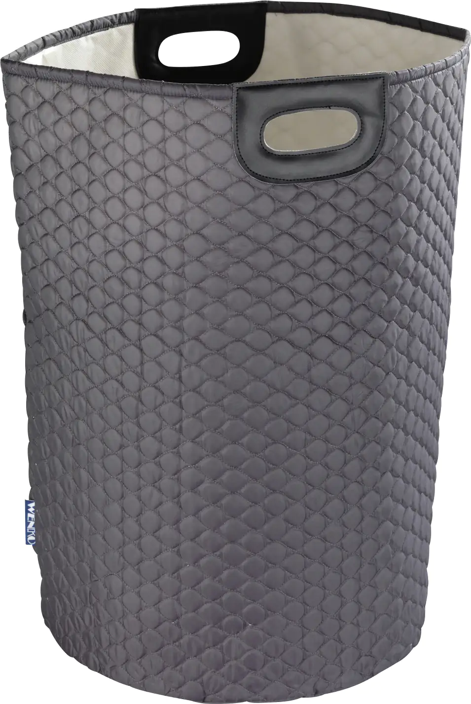 Wenko Wäschesammler Wabo 75L grau 40 x 40 x 60cm (L x B x H)