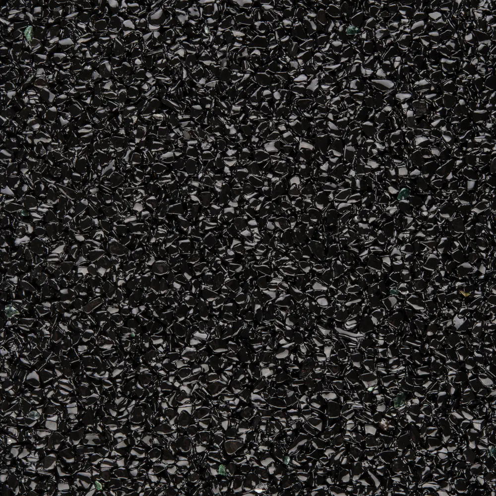 RAVELLO Steinteppich Wand Indoor/Outdoor Körnung Fein Farbe schwarz 16,5 kg Set