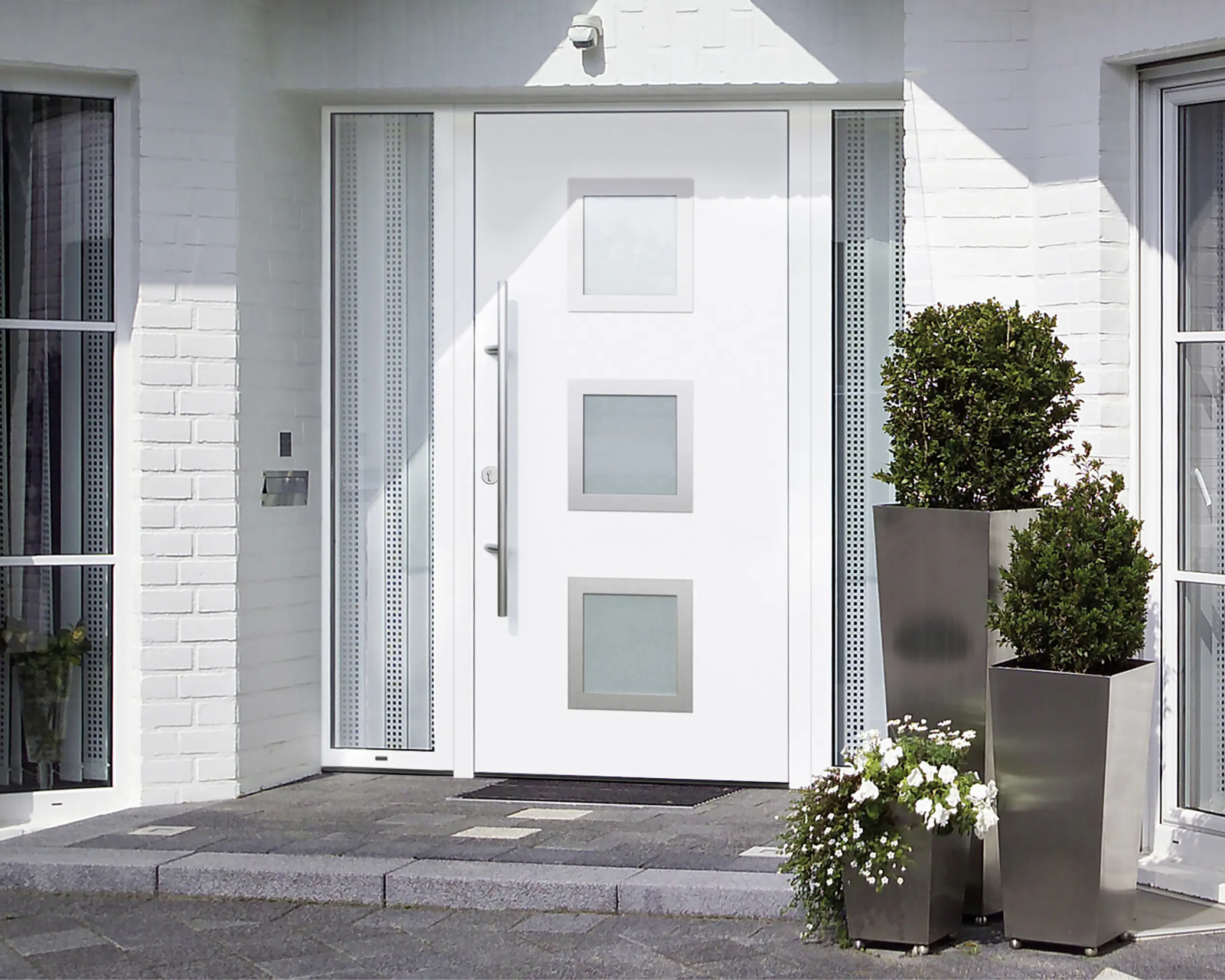 EcoStar Haustür ISOPRO Secur IPS 810S RC2 verkehrsweiß 110 x 210 cm EcoStar Haustür ISOPRO Secur IPS 810S RC2 verkehrsweiß 110 x 210 cm