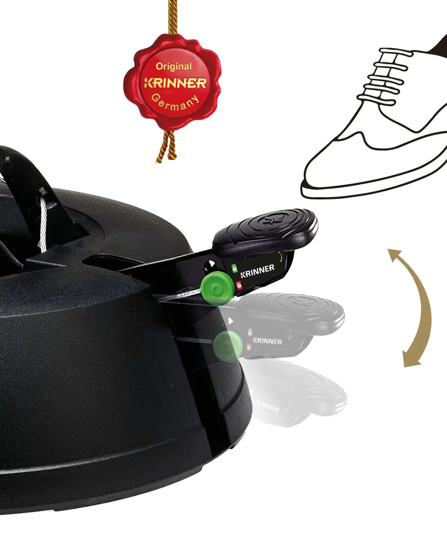 Krinner Christbaumständer GreenLine Comfort Grip M Stamm Ø: bis 12 cm